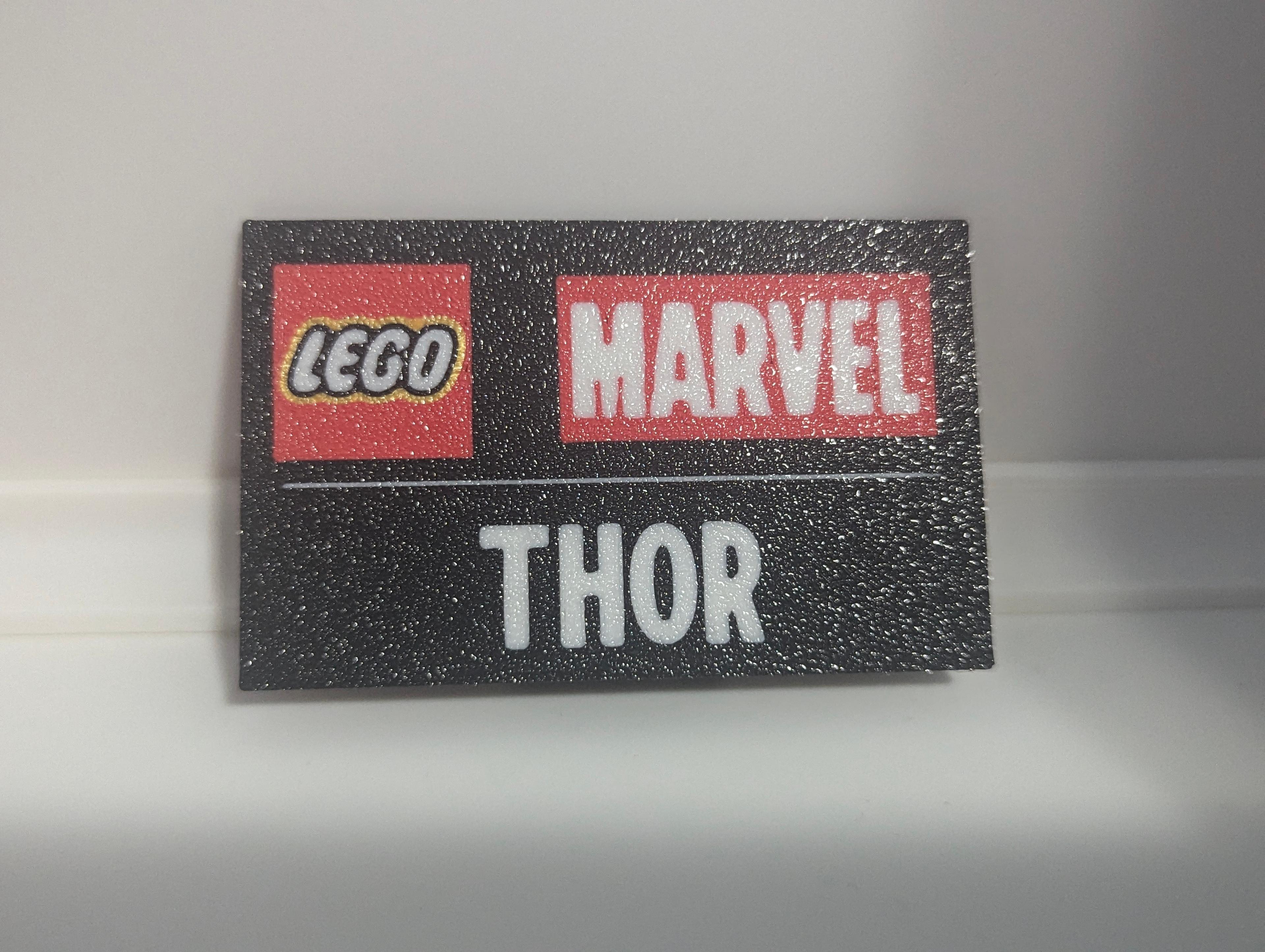 Thor Multicolor Nameplate 3d model