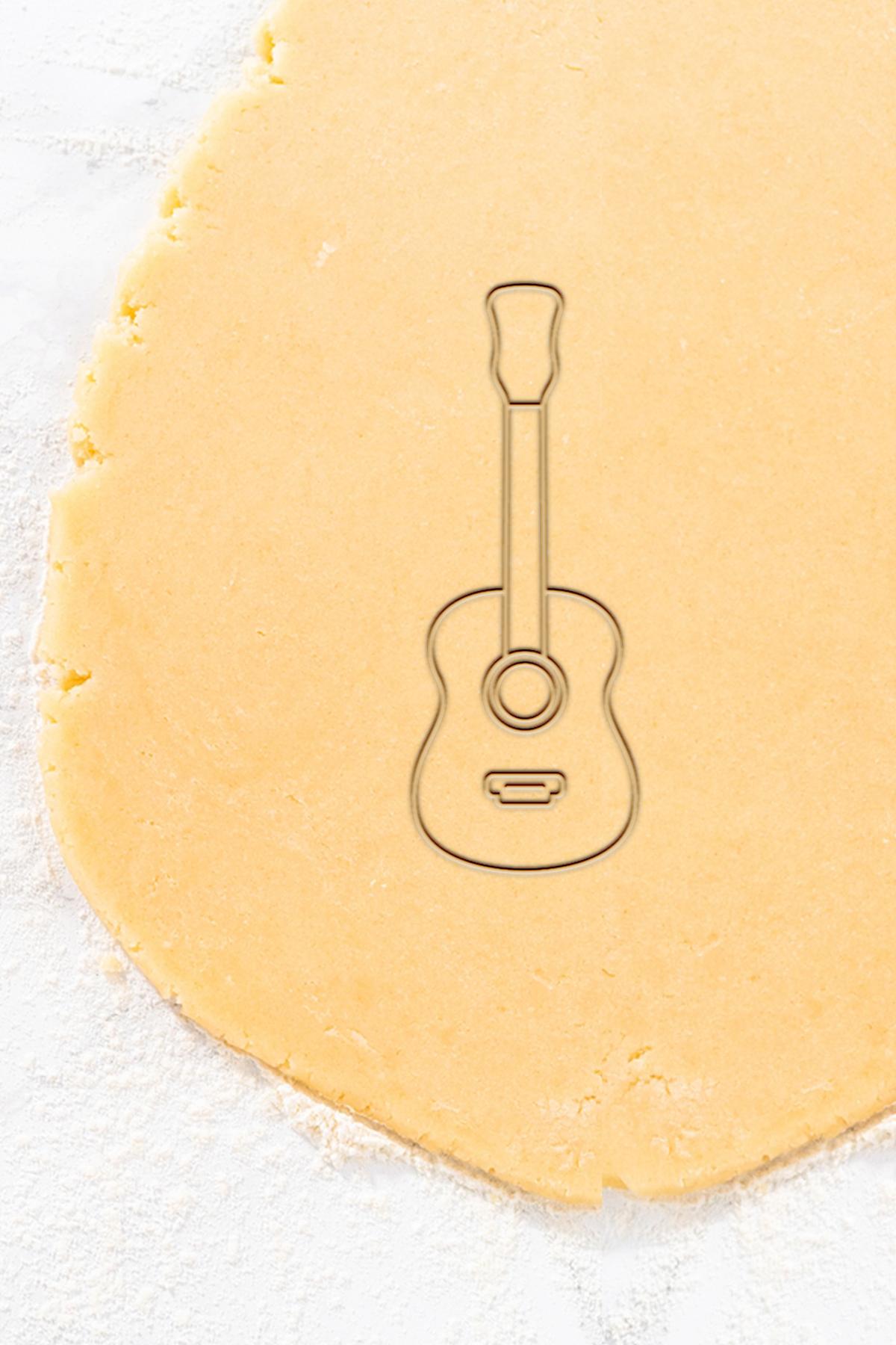 Guitar Cookie Cutter, Biscuit Cutter 3d model