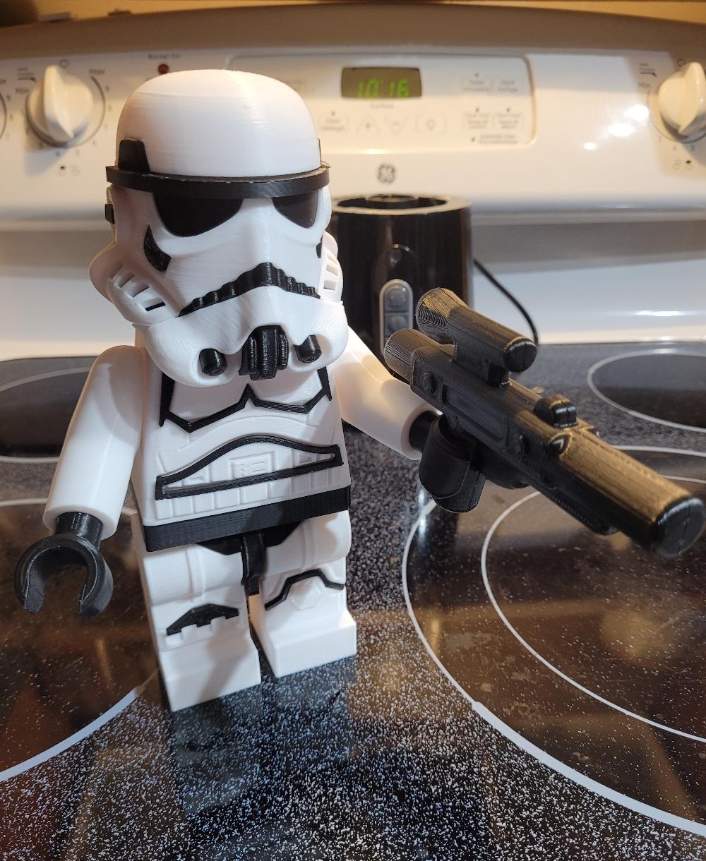 Stormtrooper (6:1 LEGO - Really enjoyed building this! - 3d model