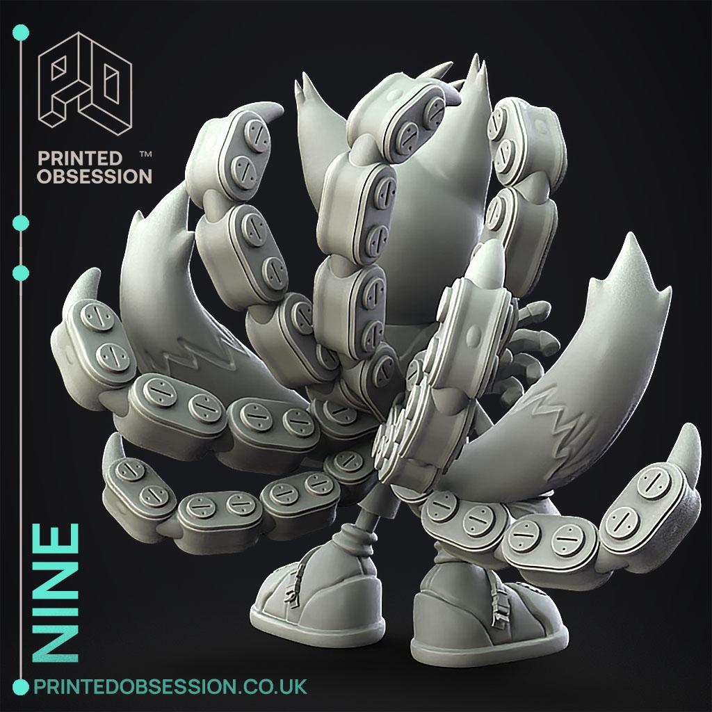 Nine (Tails) - Sonic Prime - Fan Art 3d model