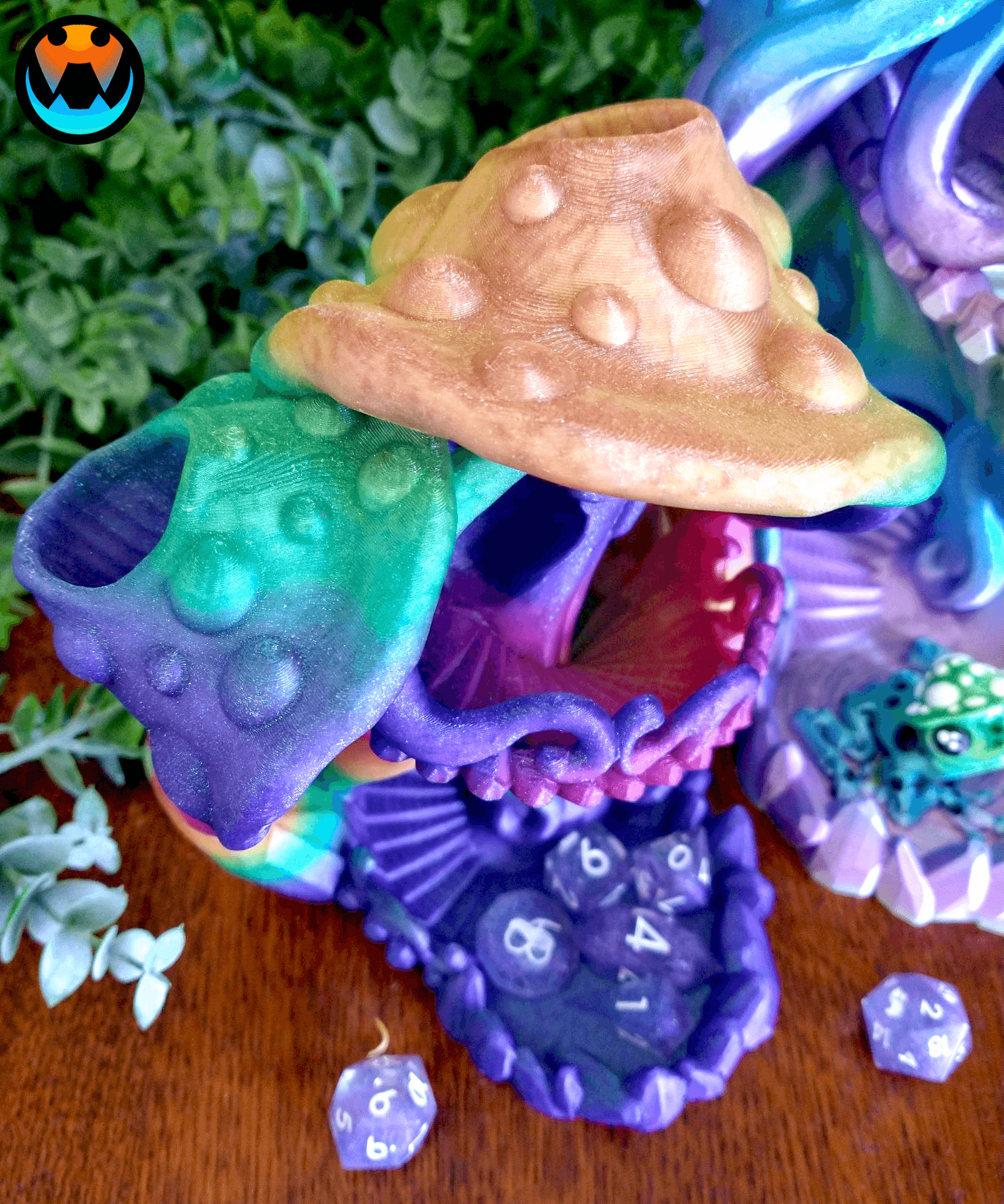 Crystal Mushroom Dice Tower 3d model