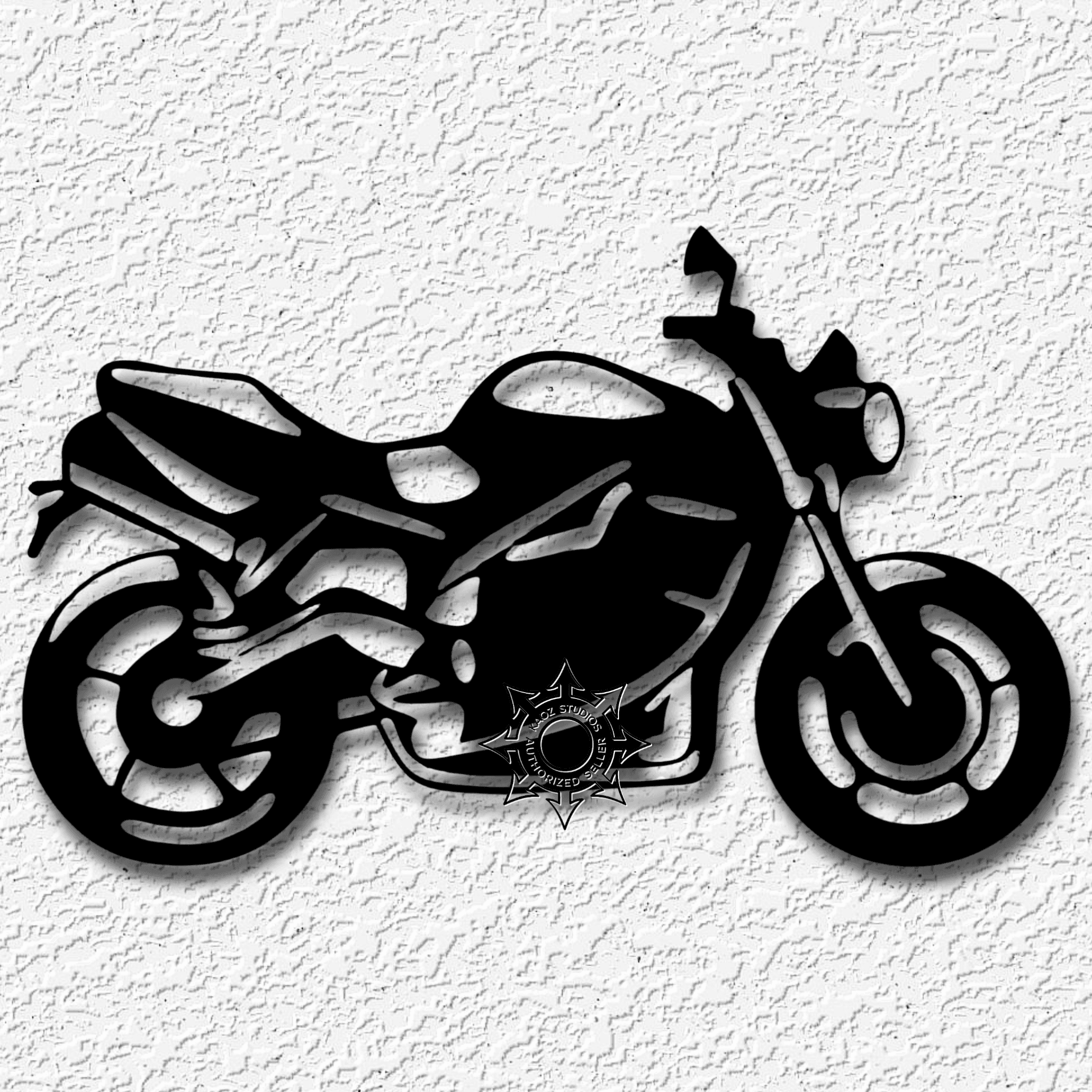 motorcycle wall art bike decor 3d model