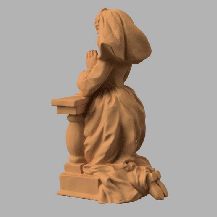 Nun Prayer 3d model