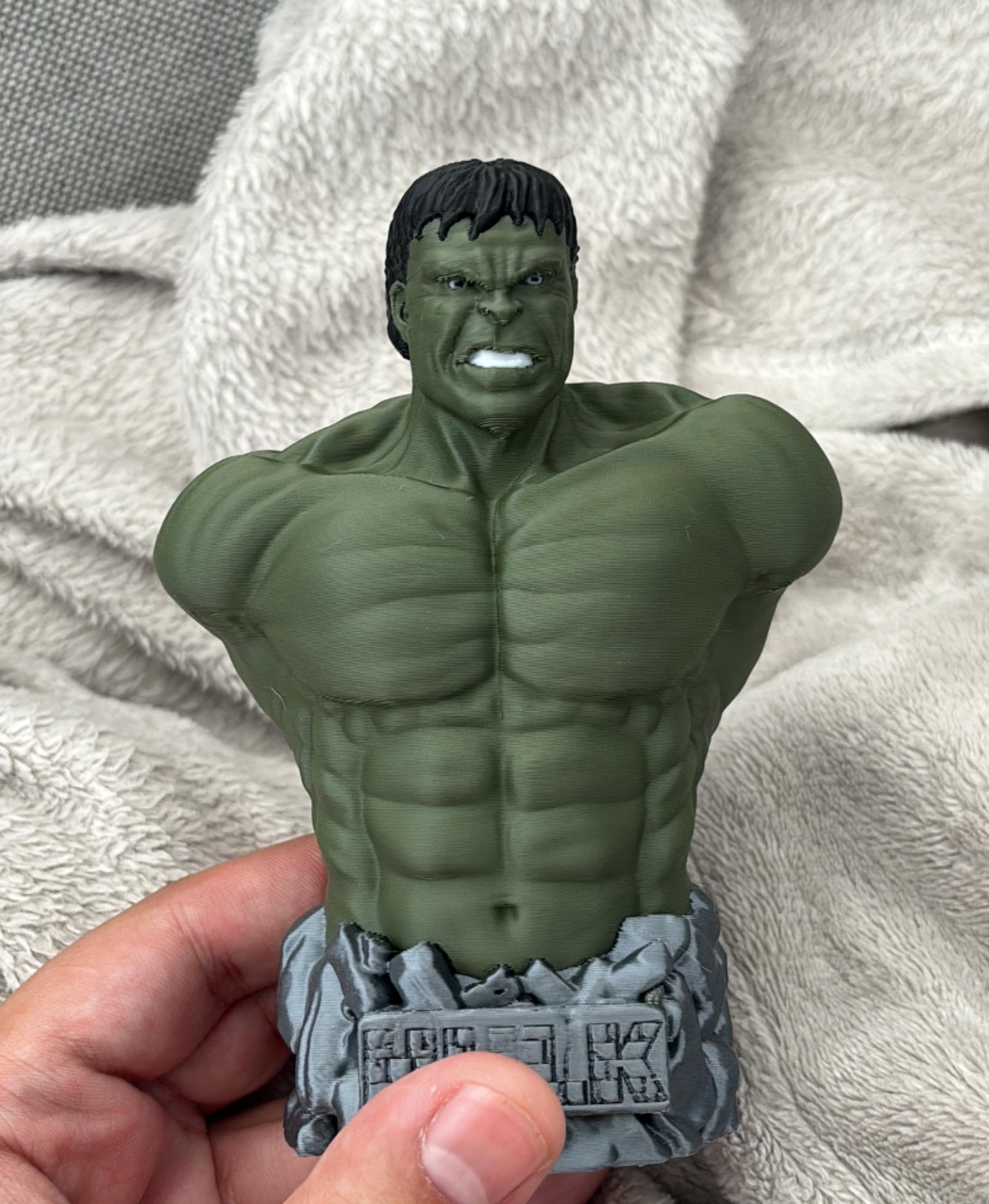 Hulk Bust (Pre - Really good :) - 3d model