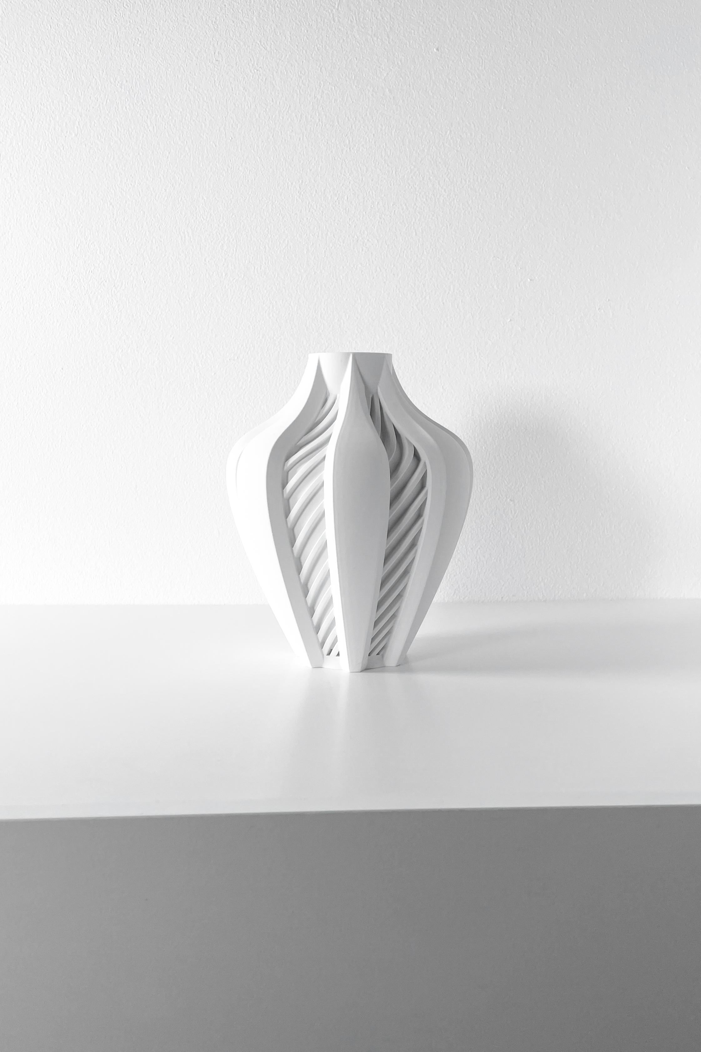 The Elvox Vase, Modern and Unique Home Decor for Dried and Flower Arrangements  | STL File 3d model