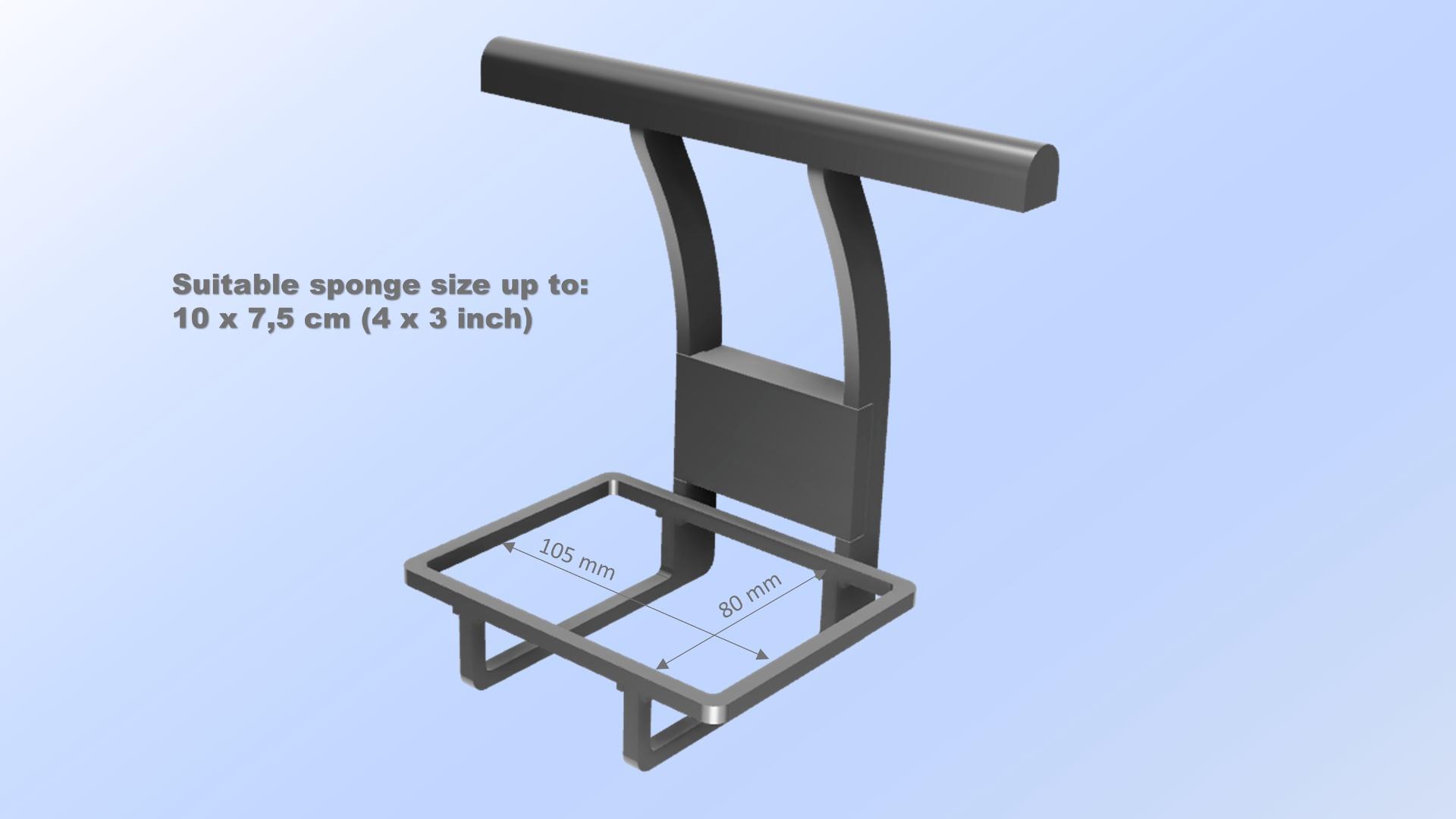 Kitchen Sink Caddy, Sink Organizer, Cloth Hanger, Sponge Holder 3d model