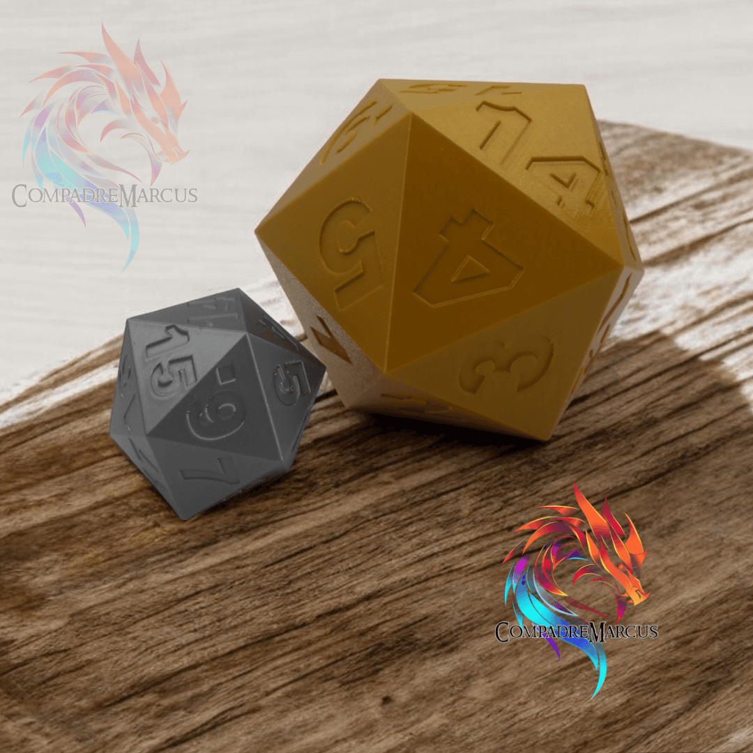 MTG life counter dice / Set of 2 / No supports needed 3d model