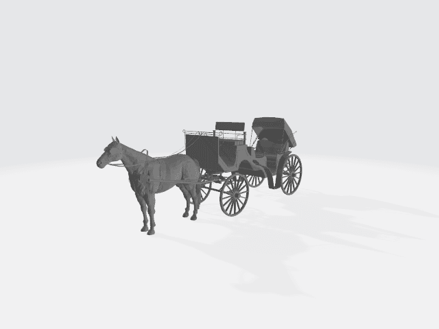 Horse carriage.stl 3d model