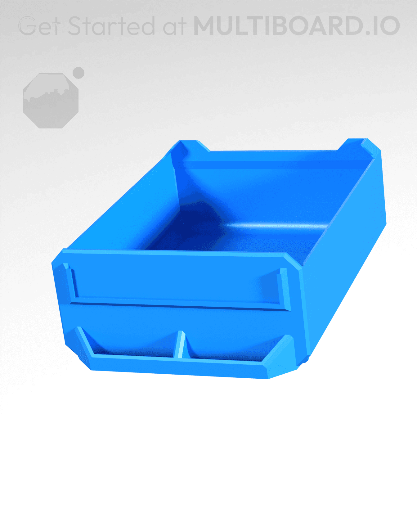 2x1x2.5-Deep - Multibin Simple Drawer 3d model