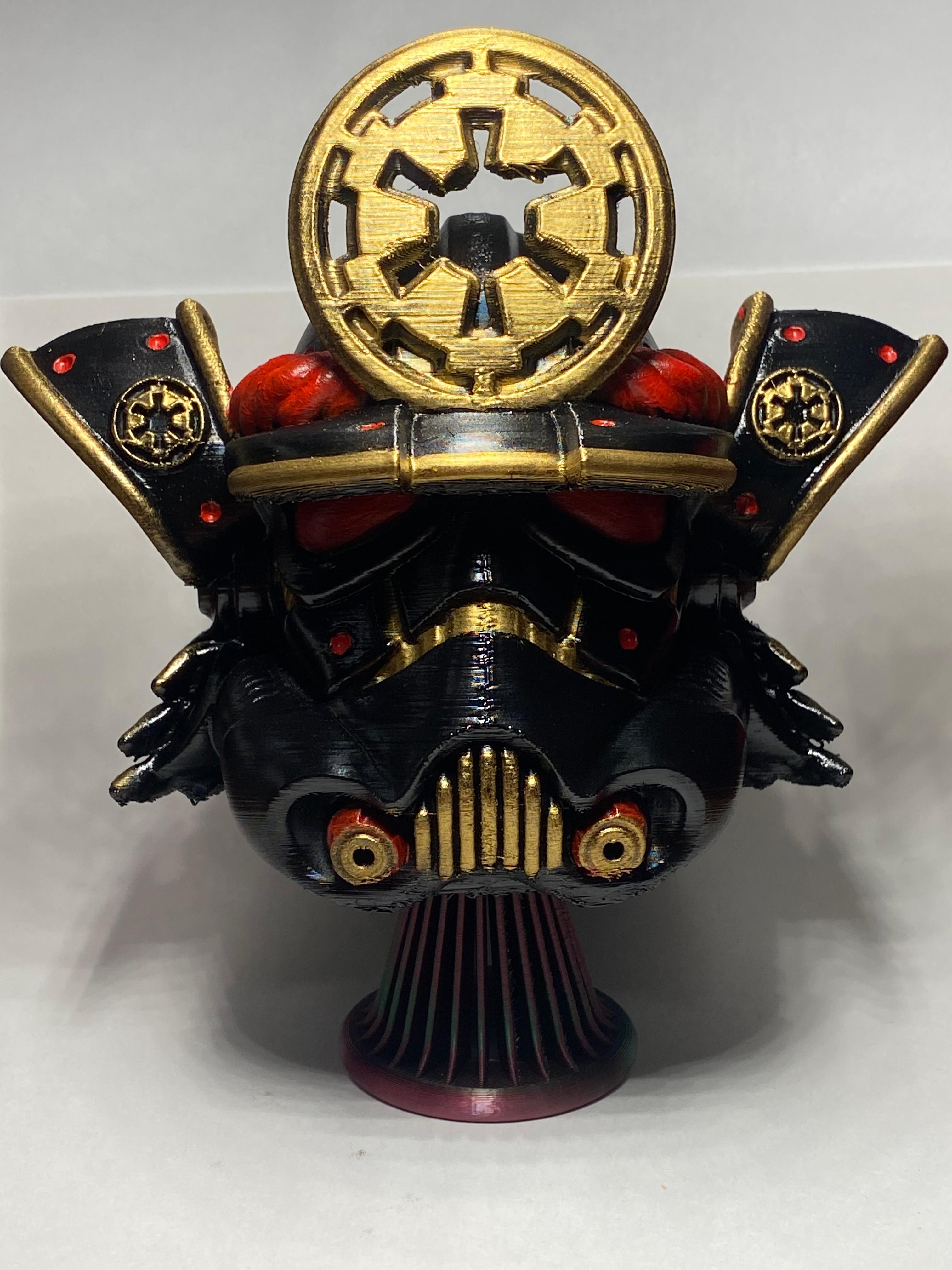 Samurai Stormtrooper helmet  - Fun model to paint - 3d model