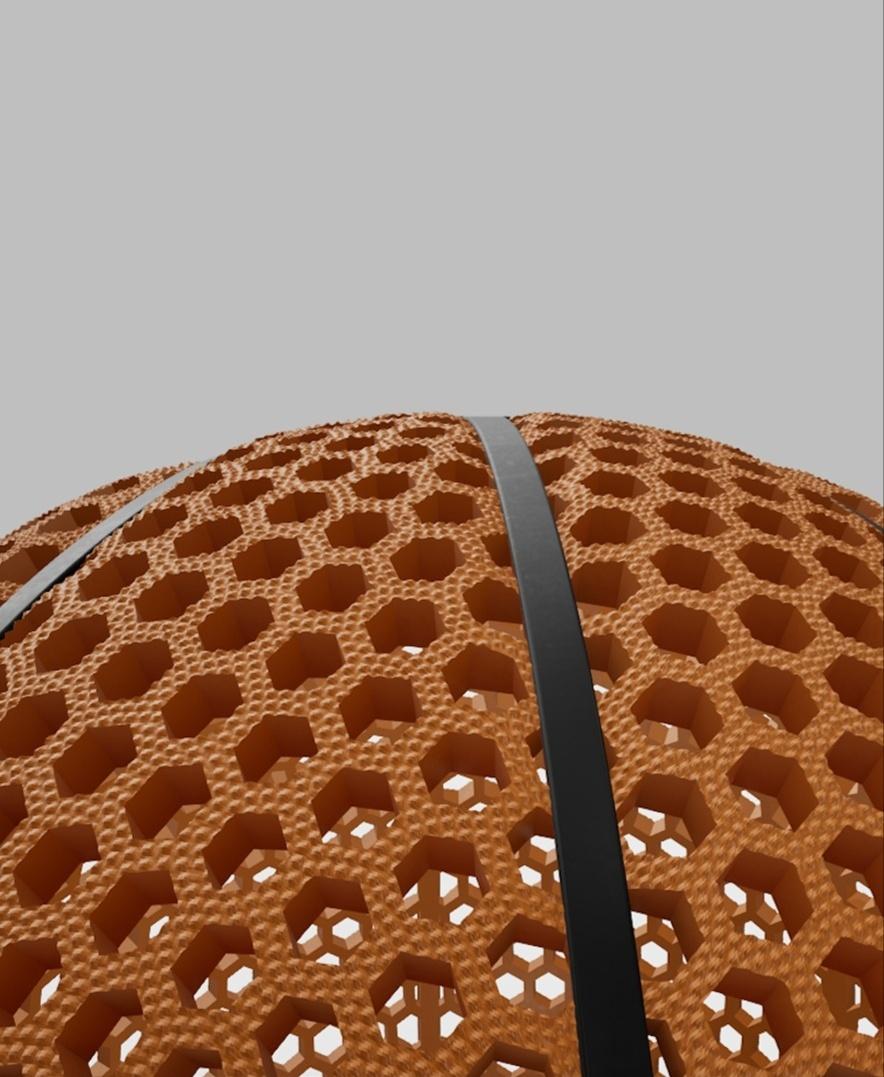 AIRLESS BASKETBALL - Non-Slip Surface 3d model