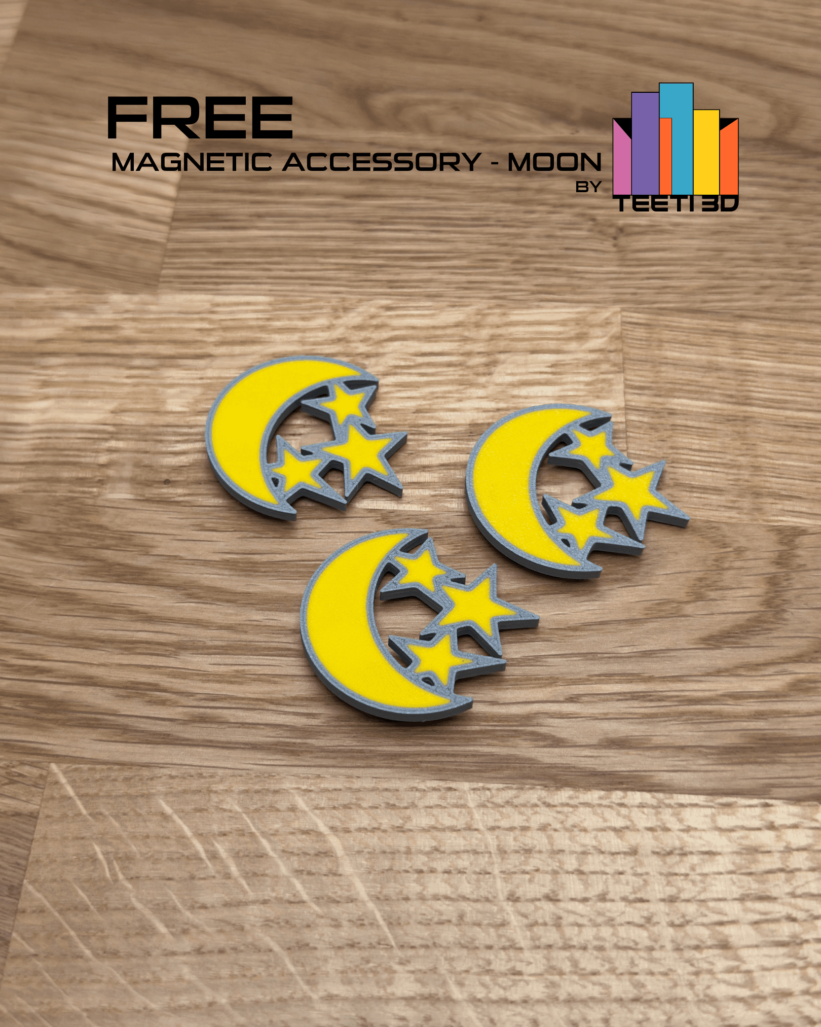 Magnetic Accesory - Moon by TeeT3D 3d model