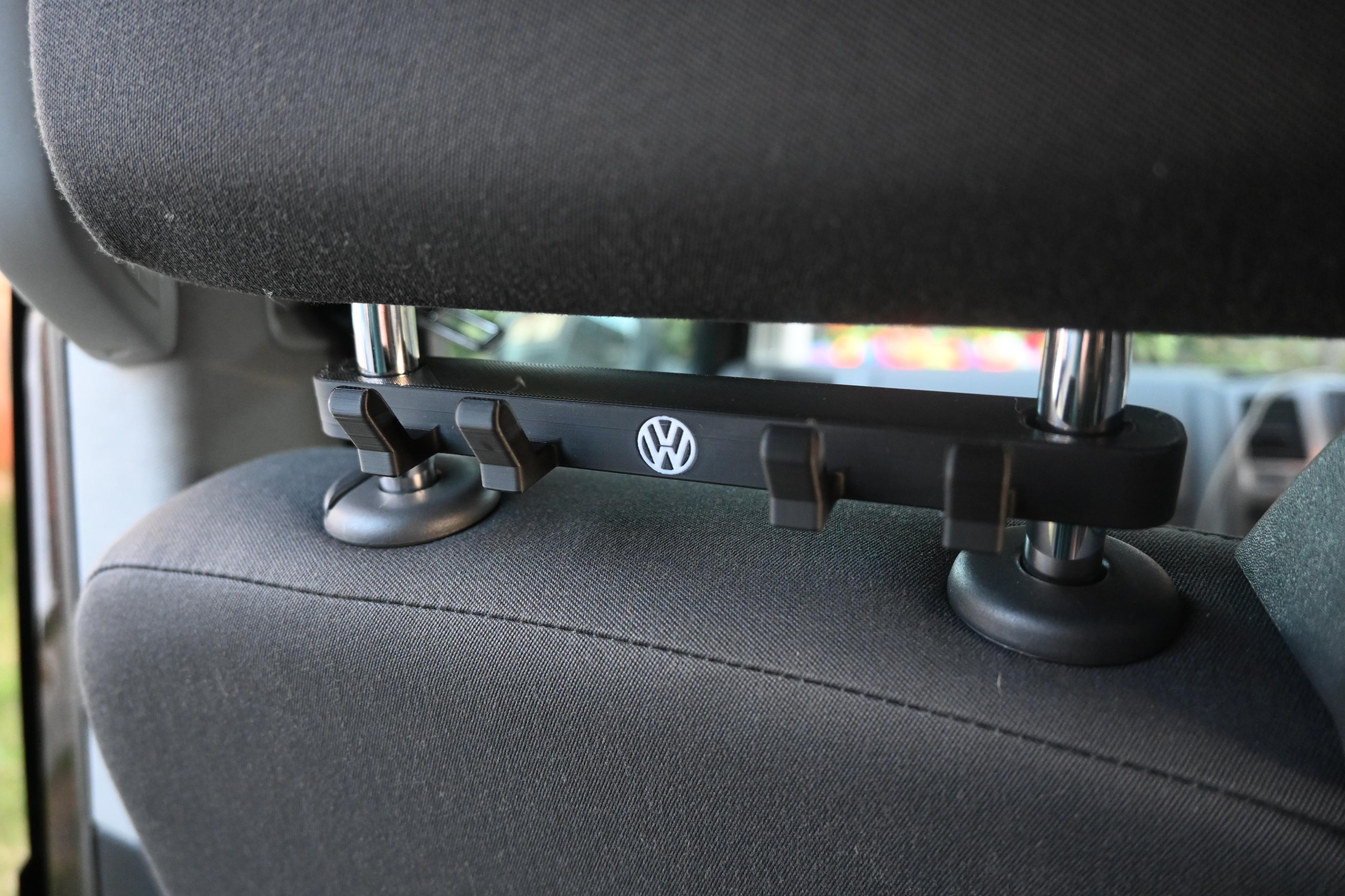 Volkswagen Coat Hook multi colour print | Headrest hanger | Fits VW Transporter T5 & T6 3d model