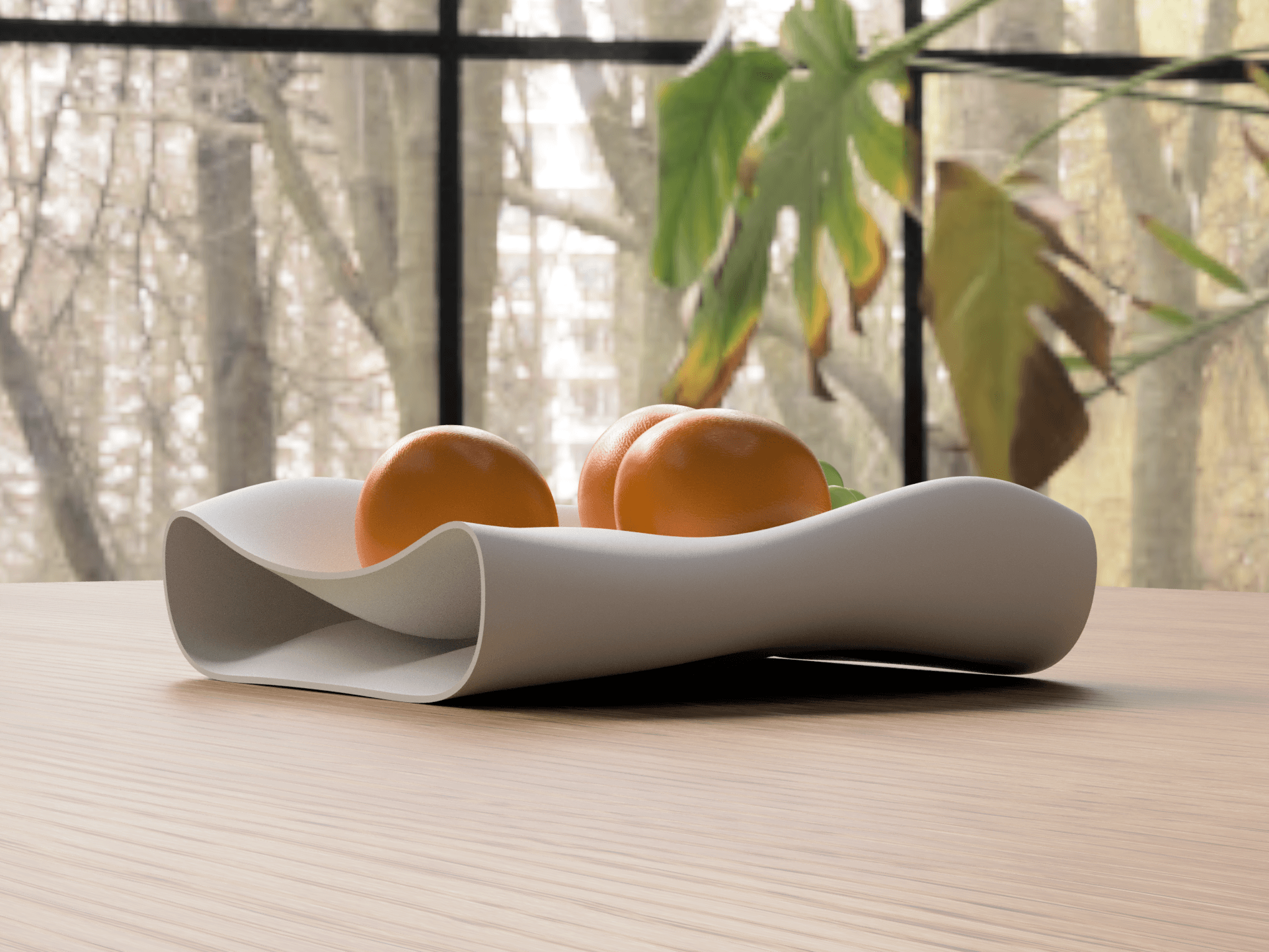 Modern Fruit Bowl 3d model