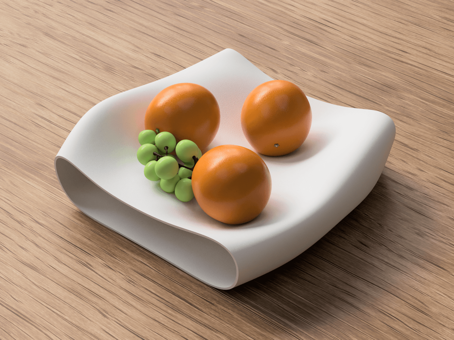 Modern Fruit Bowl 3d model
