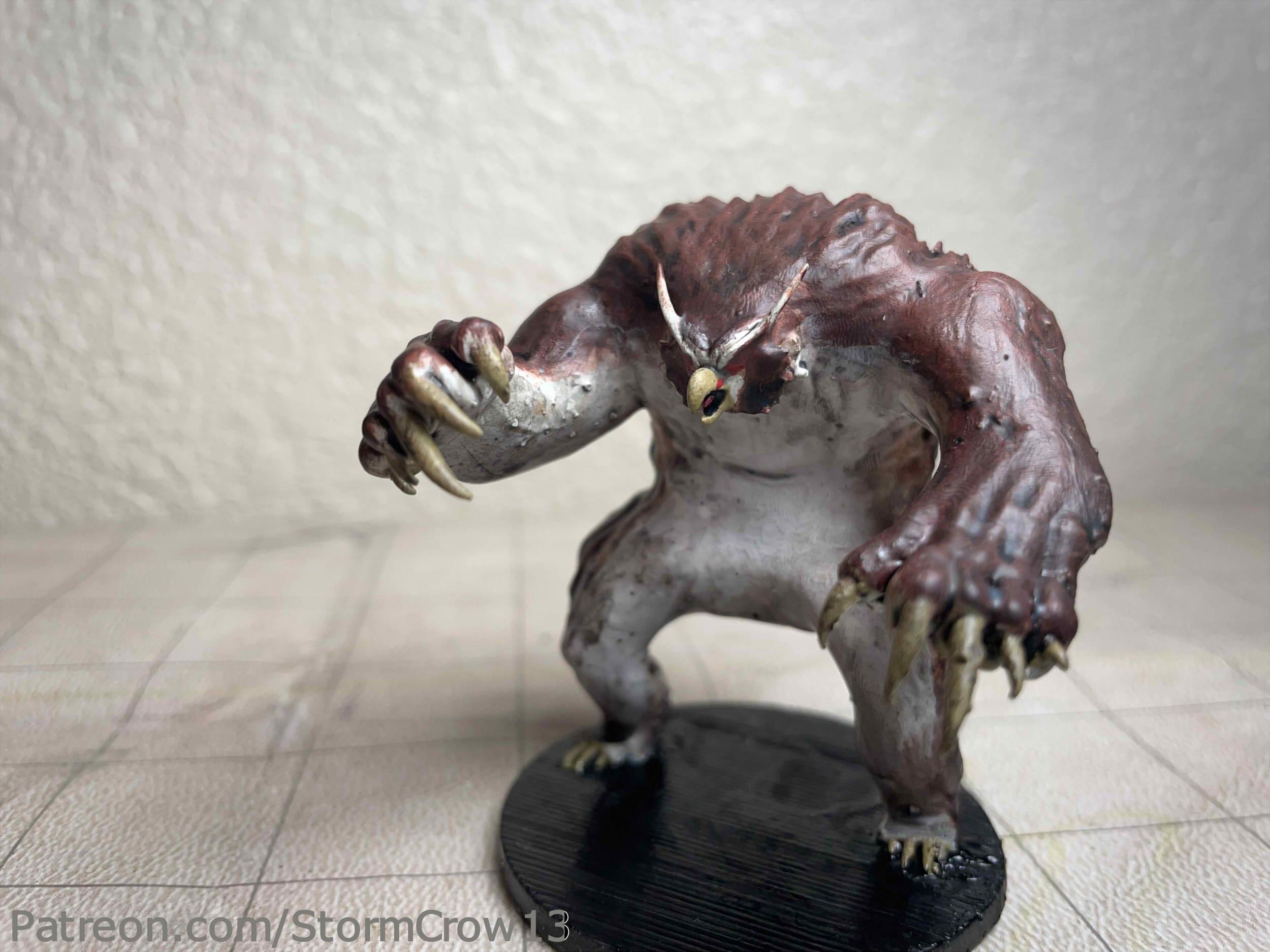 Owlbear through the ages- Pathfinder:Dungeon Denizens Revisited 3d model