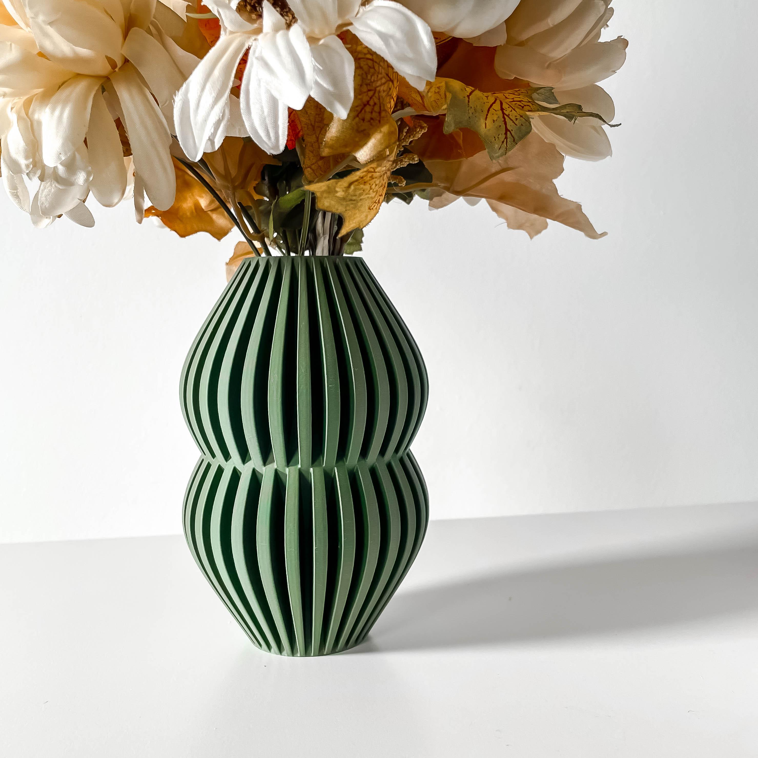 The Rox Vase, Modern and Unique Home Decor for Dried and Preserved Flower Arrangement  | STL Fil 3d model