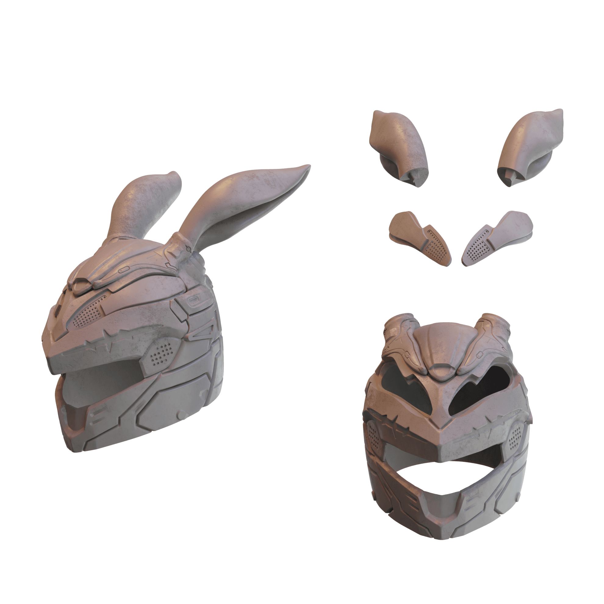 The First Descendant Bunny Helmet 3d model