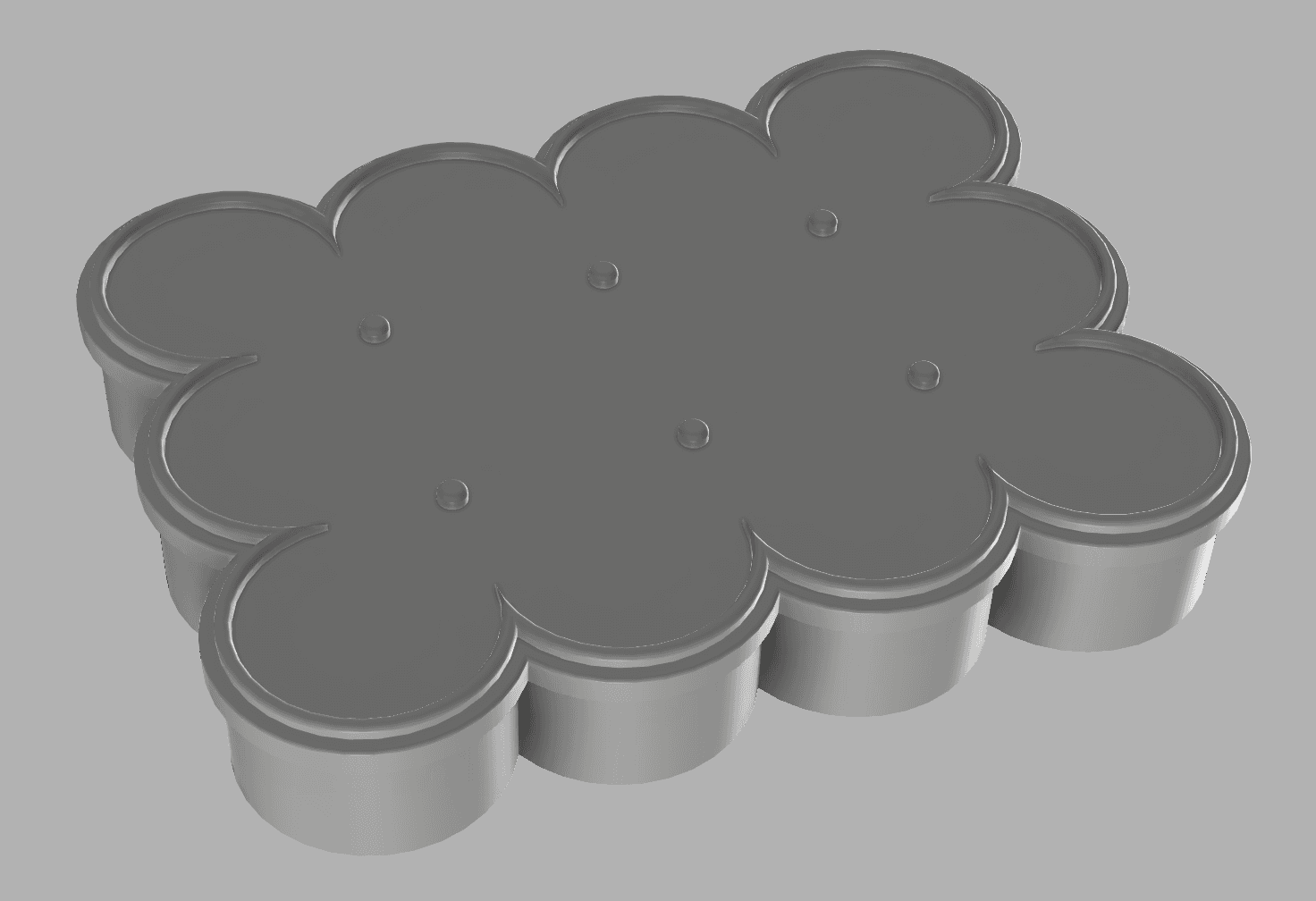 Bubble Cookie Cutter 3d model