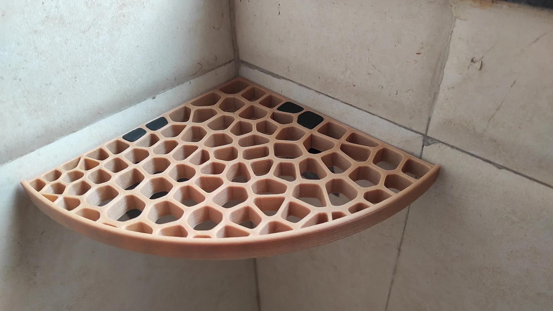 Voronoi bathroom shelf 3d model