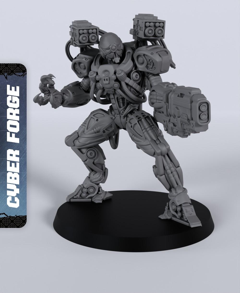 Corpo Eliminator - With Free Cyberpunk Warhammer - 40k Sci-Fi Gift Ideas for RPG and Wargamers 3d model