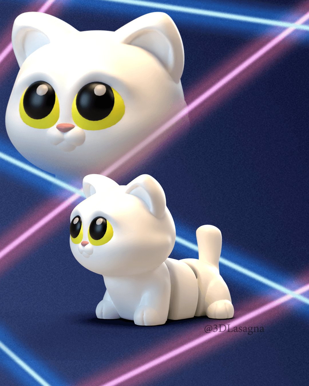 3DL Flexi Cat 3d model