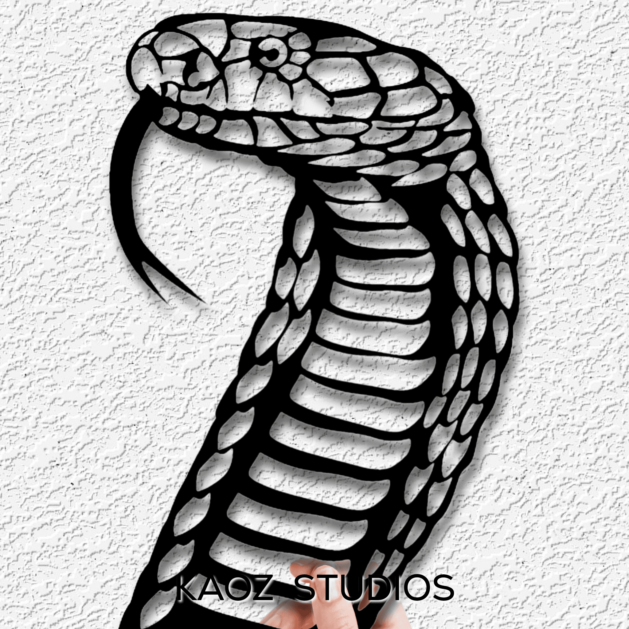 cobra wall art snake wall decor reptile decoration 3d model