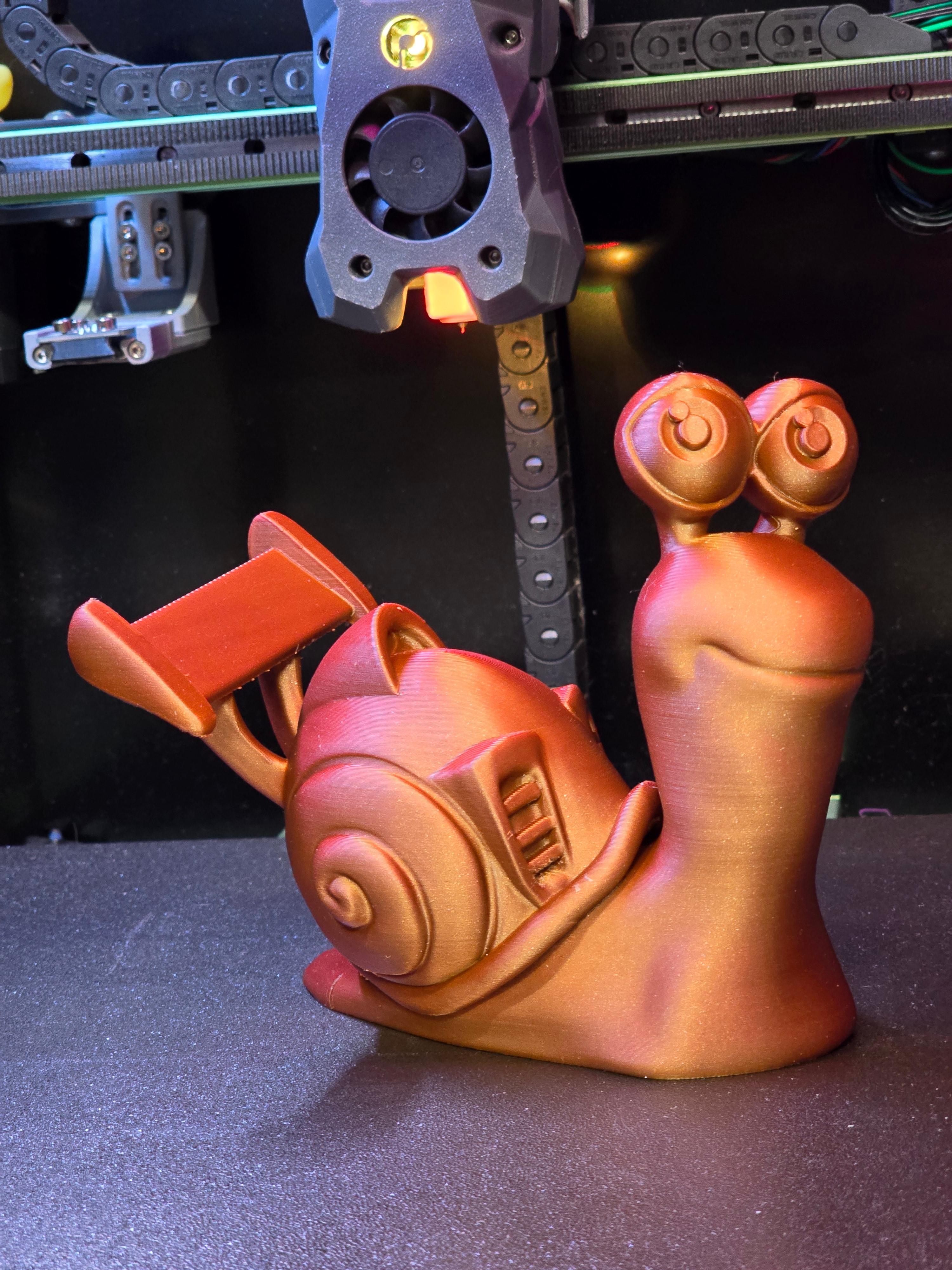 Turbo - speedy snail - Great model! Easy to print  - 3d model