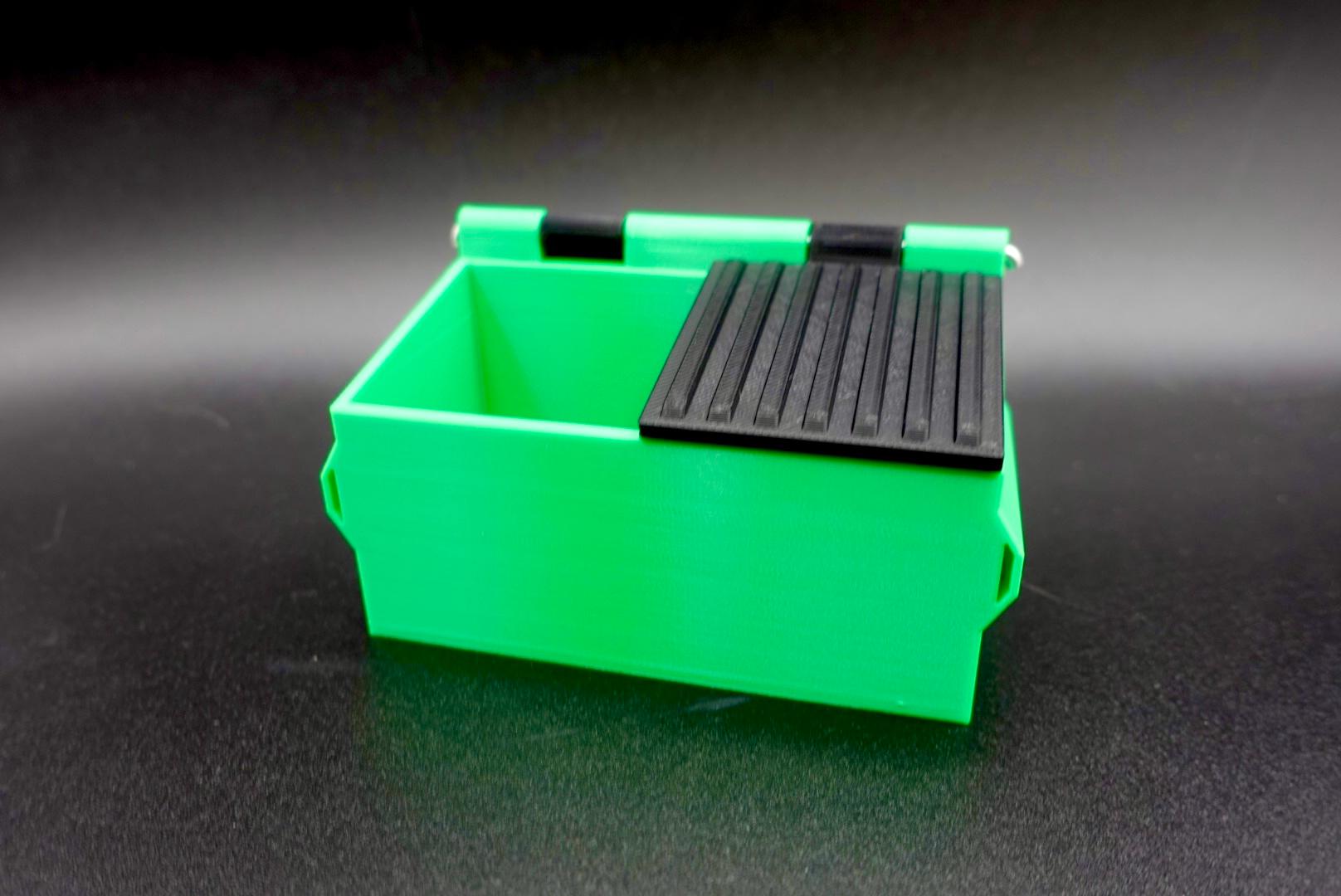 Micro SD Card Holder (Mini Dumpster) 3d model