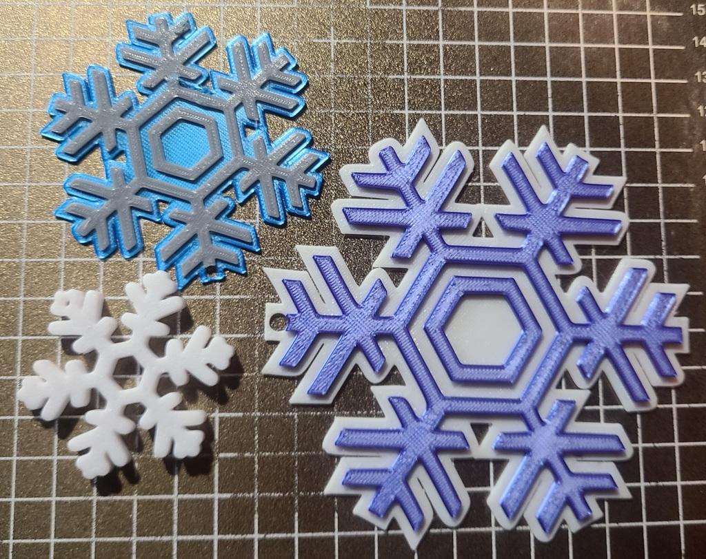 Snowflake ornaments  3d model