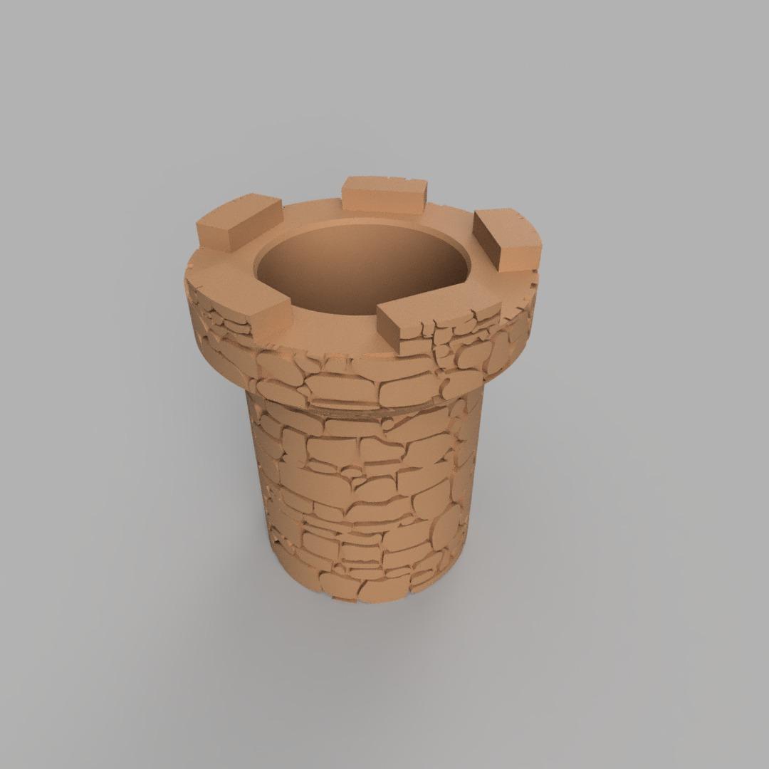 Tower Can Cup - Workspacechallenge  3d model