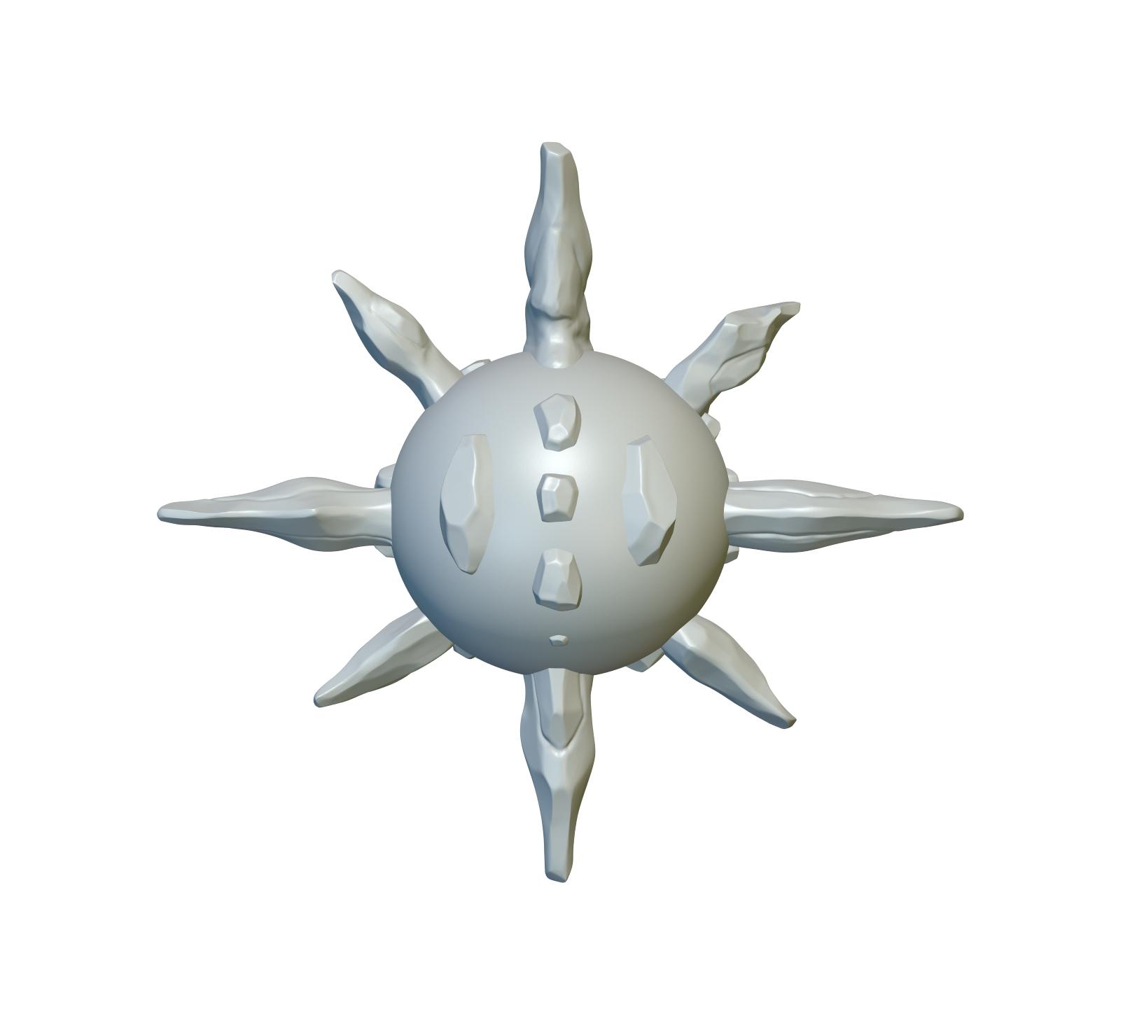Pokemon Solrock #338 - Optimized for 3D Printing 3d model