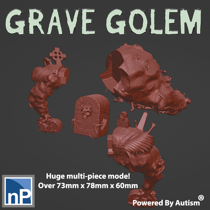 Grave Golem 3d model