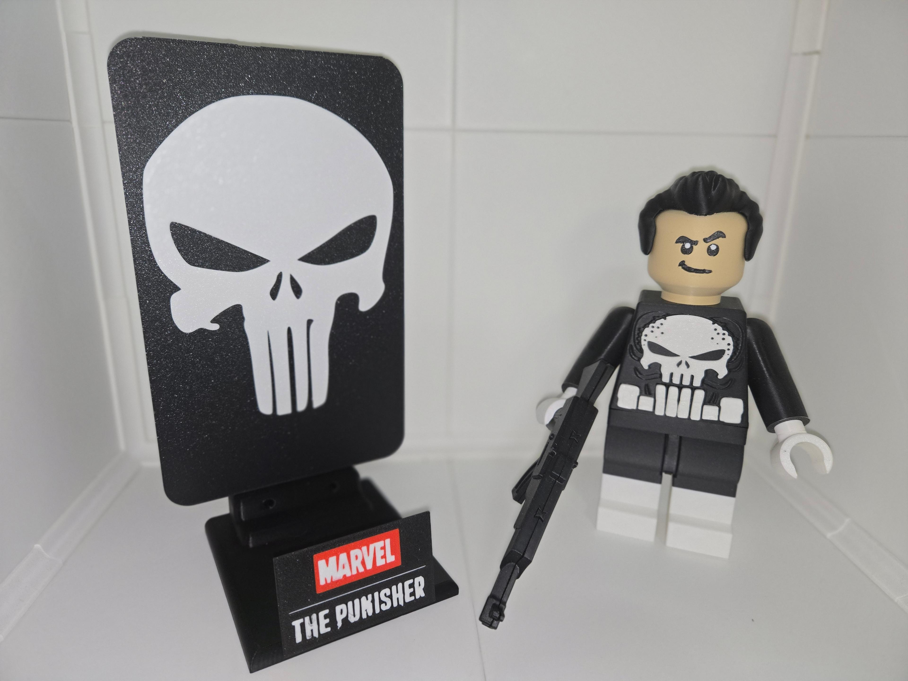 The Punisher Multicolor Nameplate 3d model