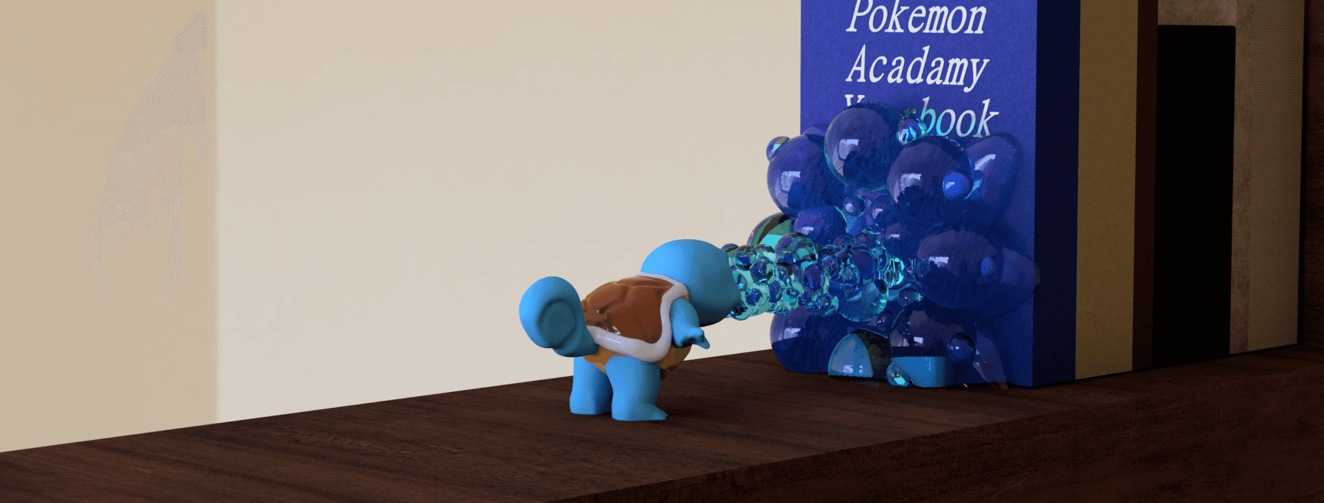 Squirtle Bookend - Pokémon Starter Series 3d model