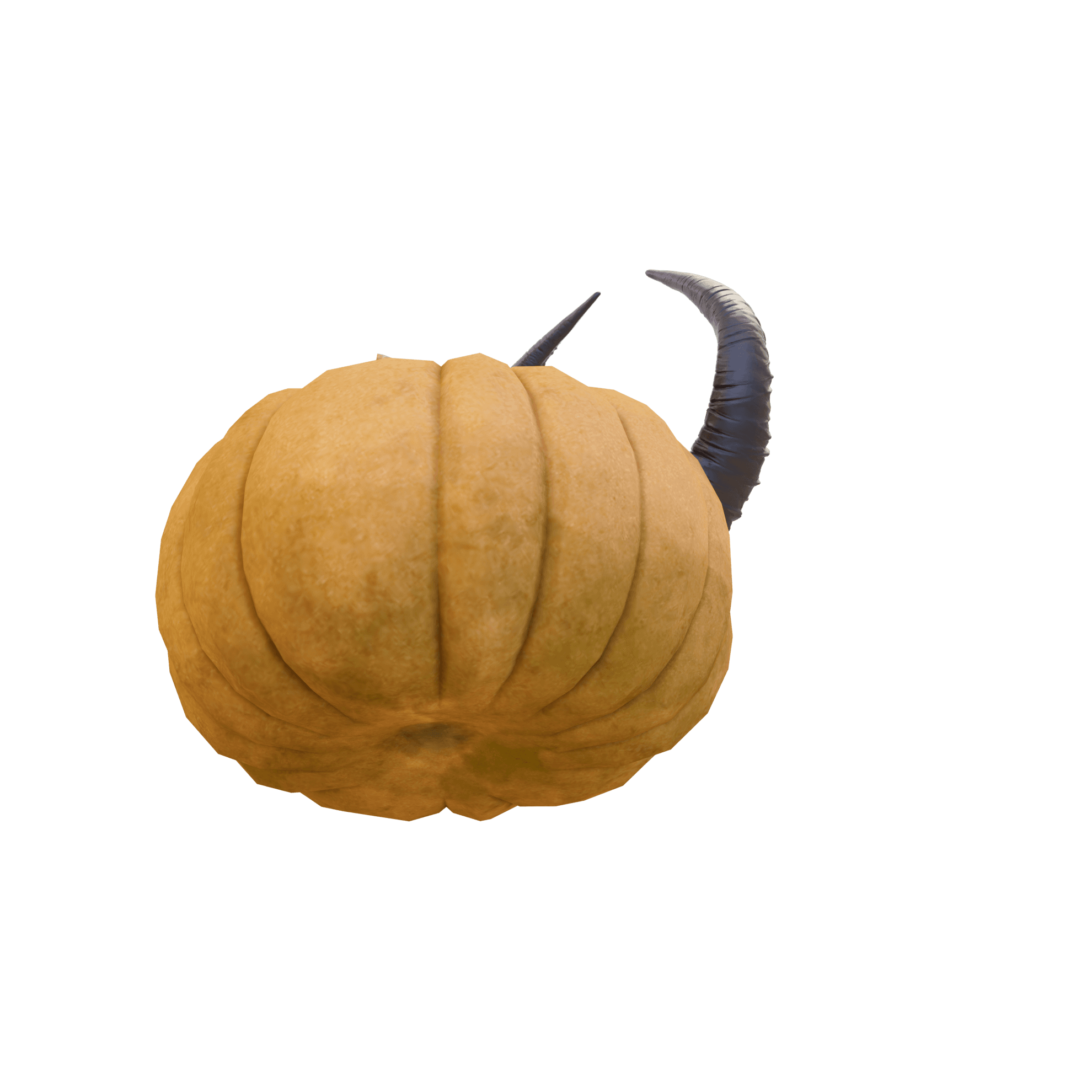 Mr Pumpkin Head Horns 2 3d model