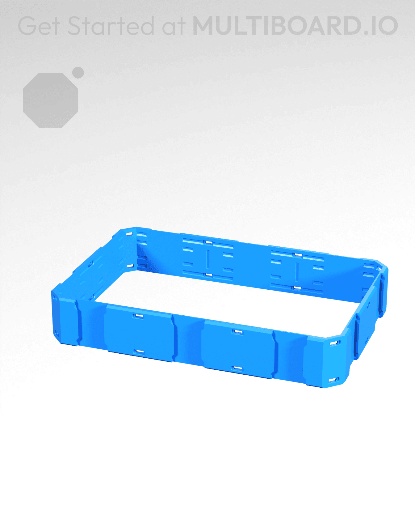 3x2x0.5 - Shell Edge - Multibin Shell Ring 3d model