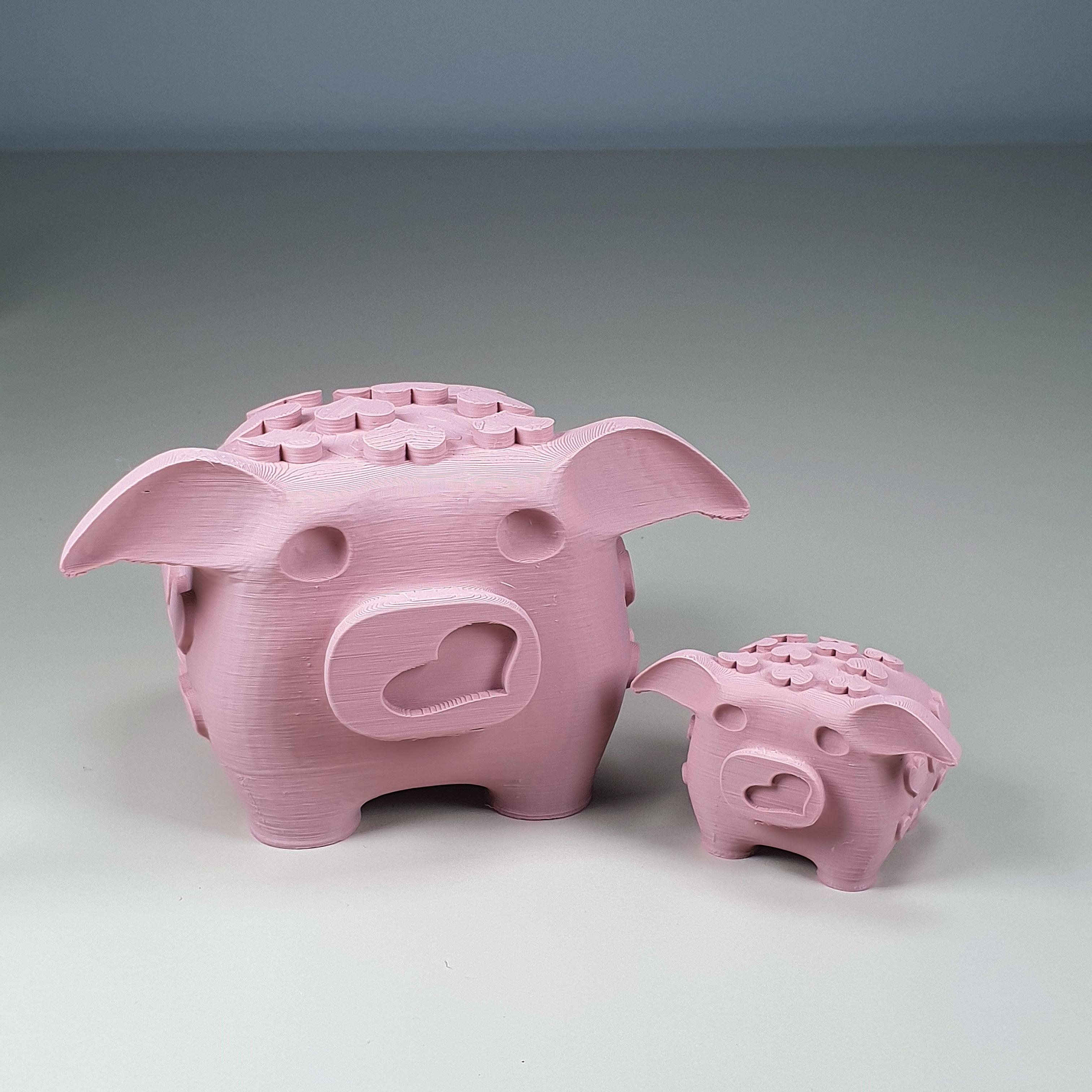 Valentine Pigs 3d model
