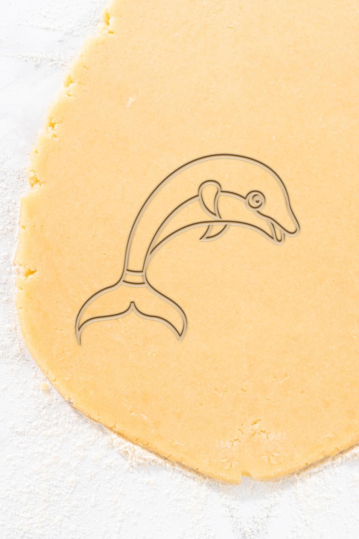 Whale Cookie Cutter, Biscuit Cutter 3d model