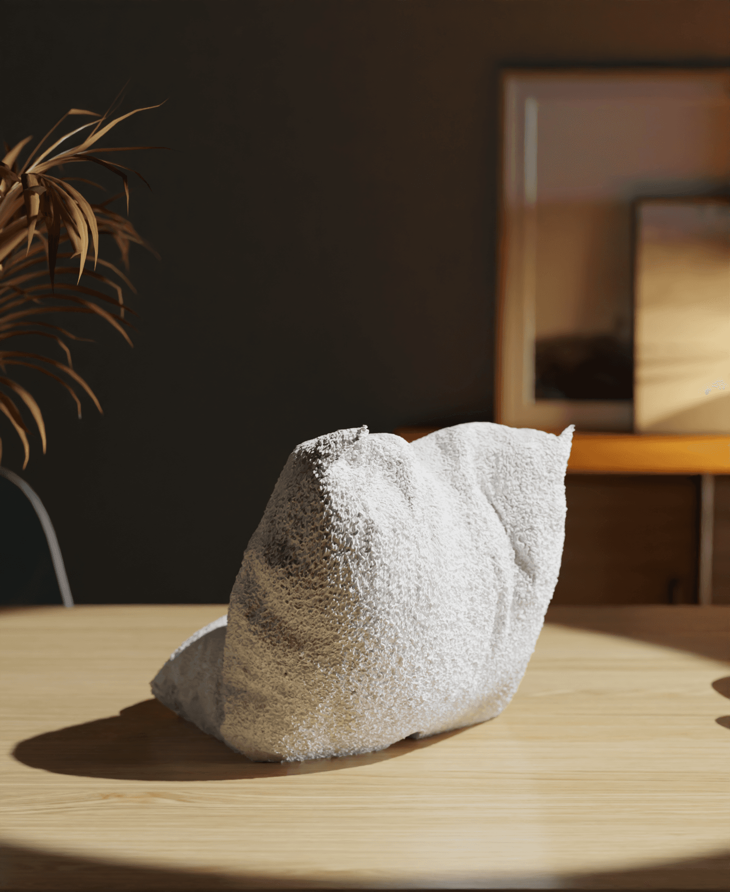 Pillow Smartphone Holder Concrete Texture 3d model