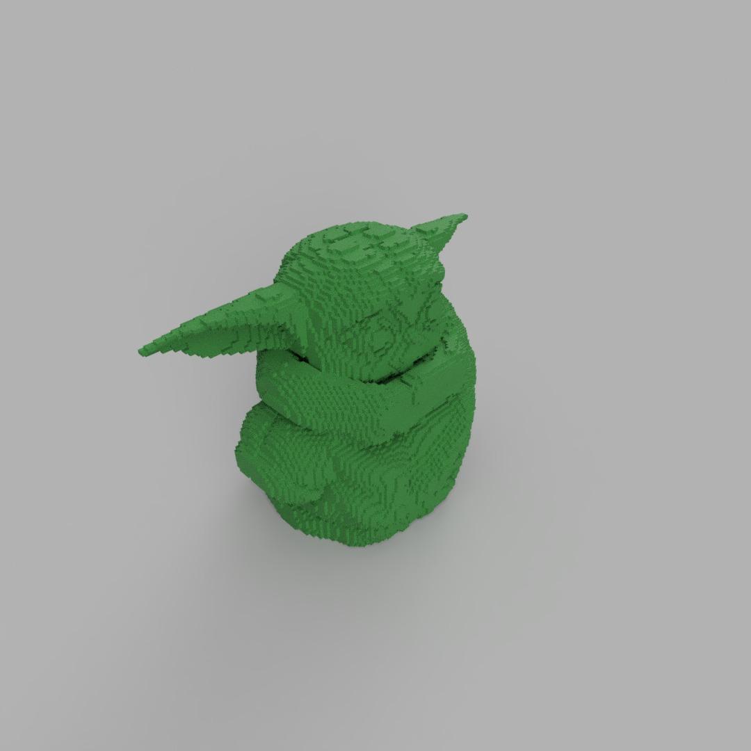 Minecraft Yoda 3d model