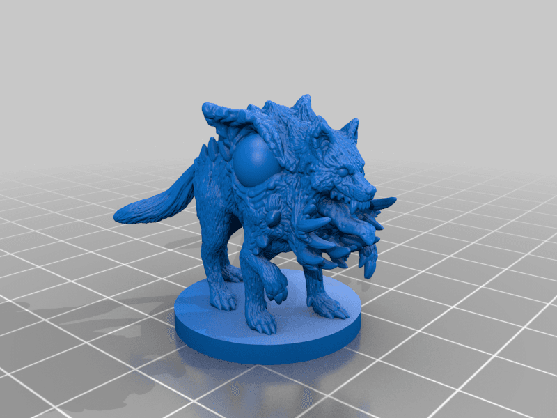 Mutated Wolf 3d model