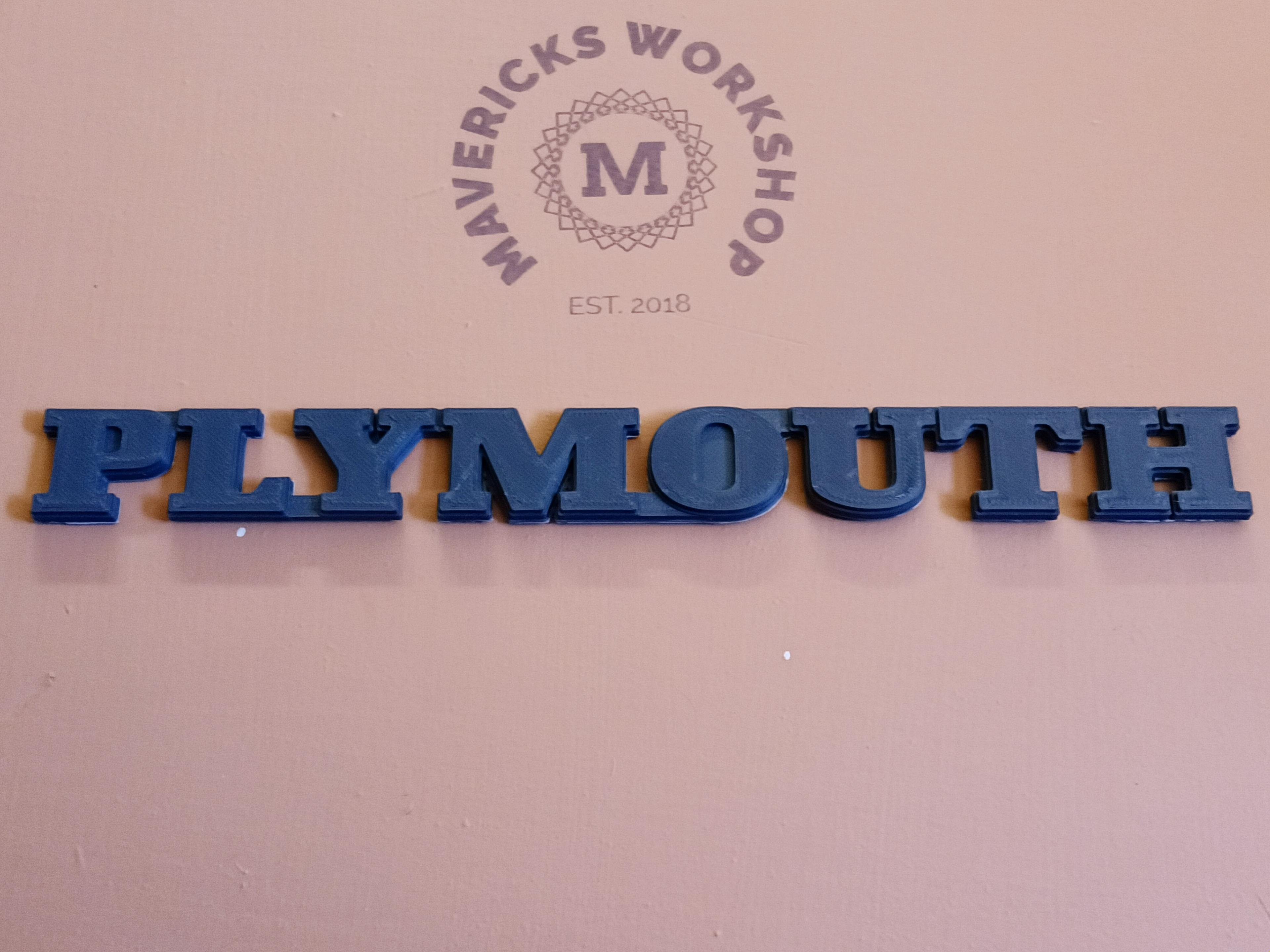 Plymoputh badge emblem used  on the trailduster  3d model