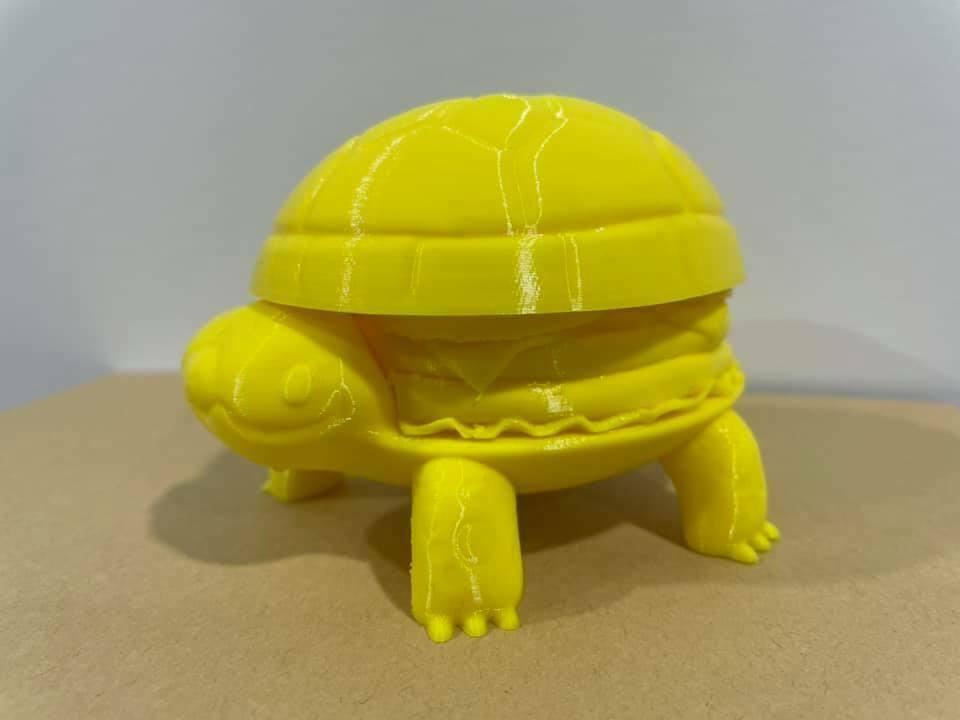 Cute Burguer Turtle  Figurine 3d model