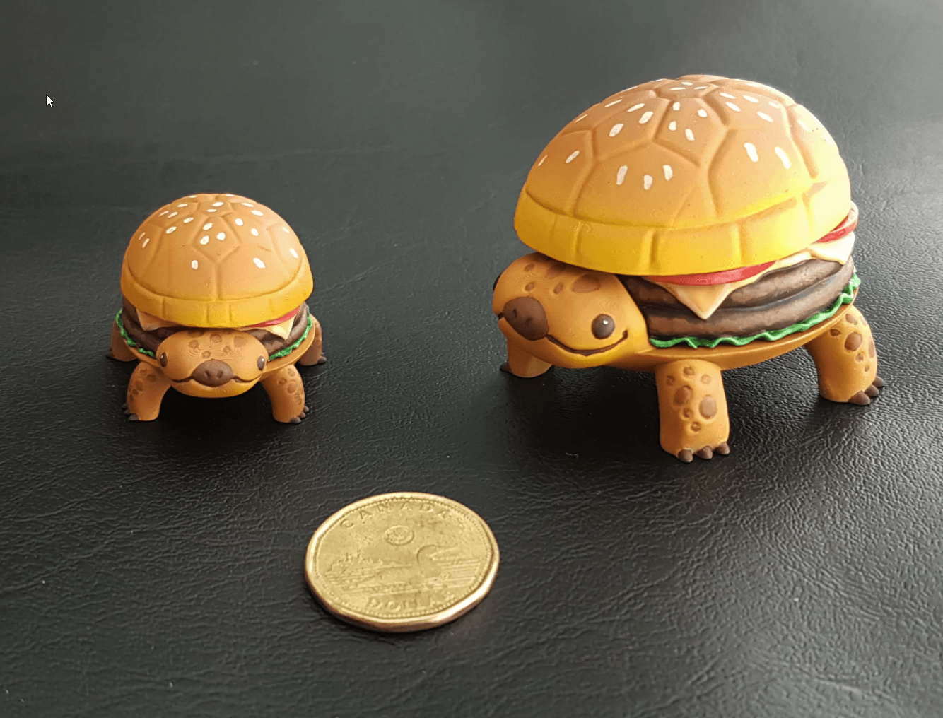 Cute Burguer Turtle  Figurine 3d model