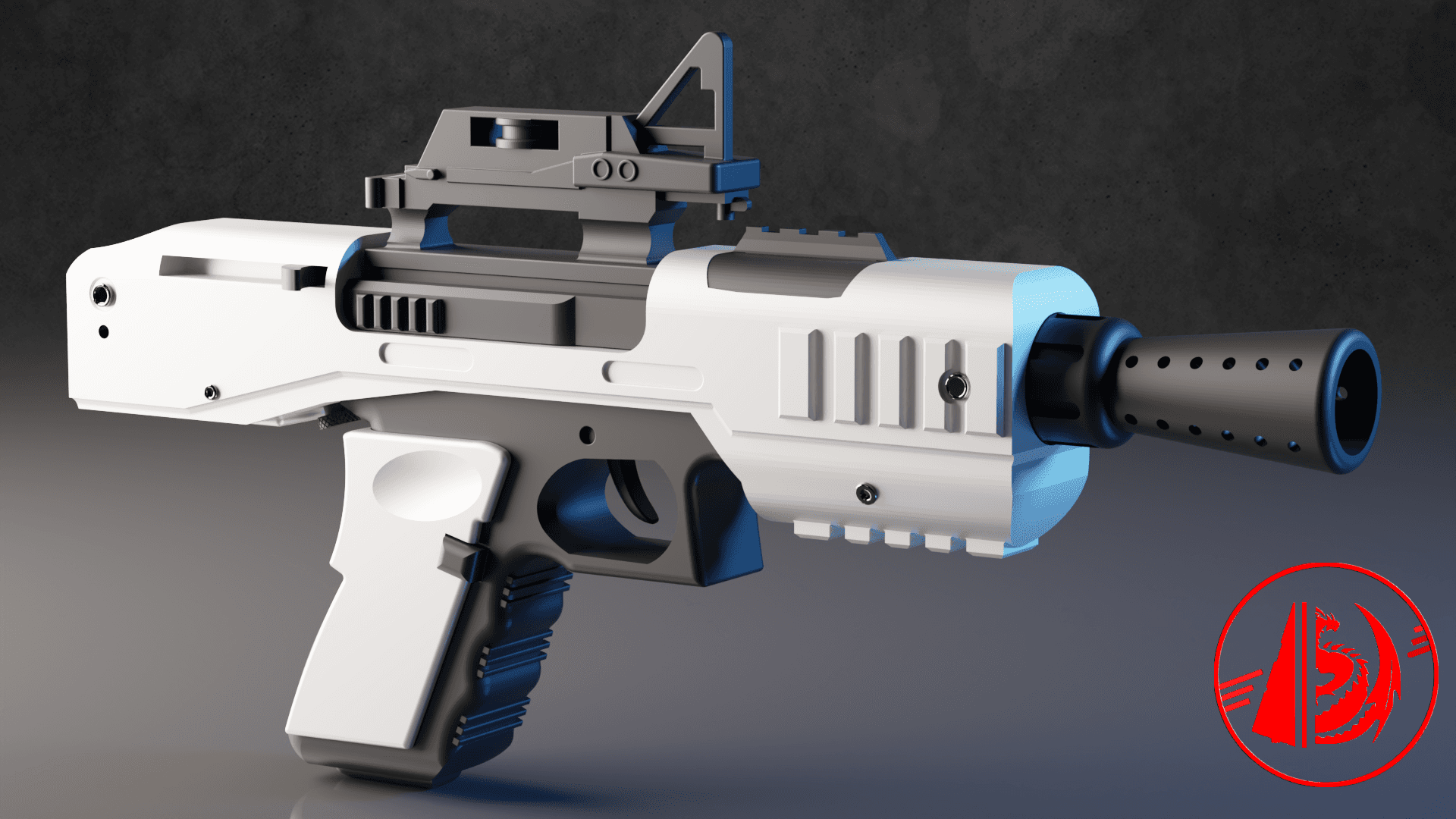 3D Printable SE-44C from Starwars and Starwars Battlefront 2 by Saxon  Fullwood
