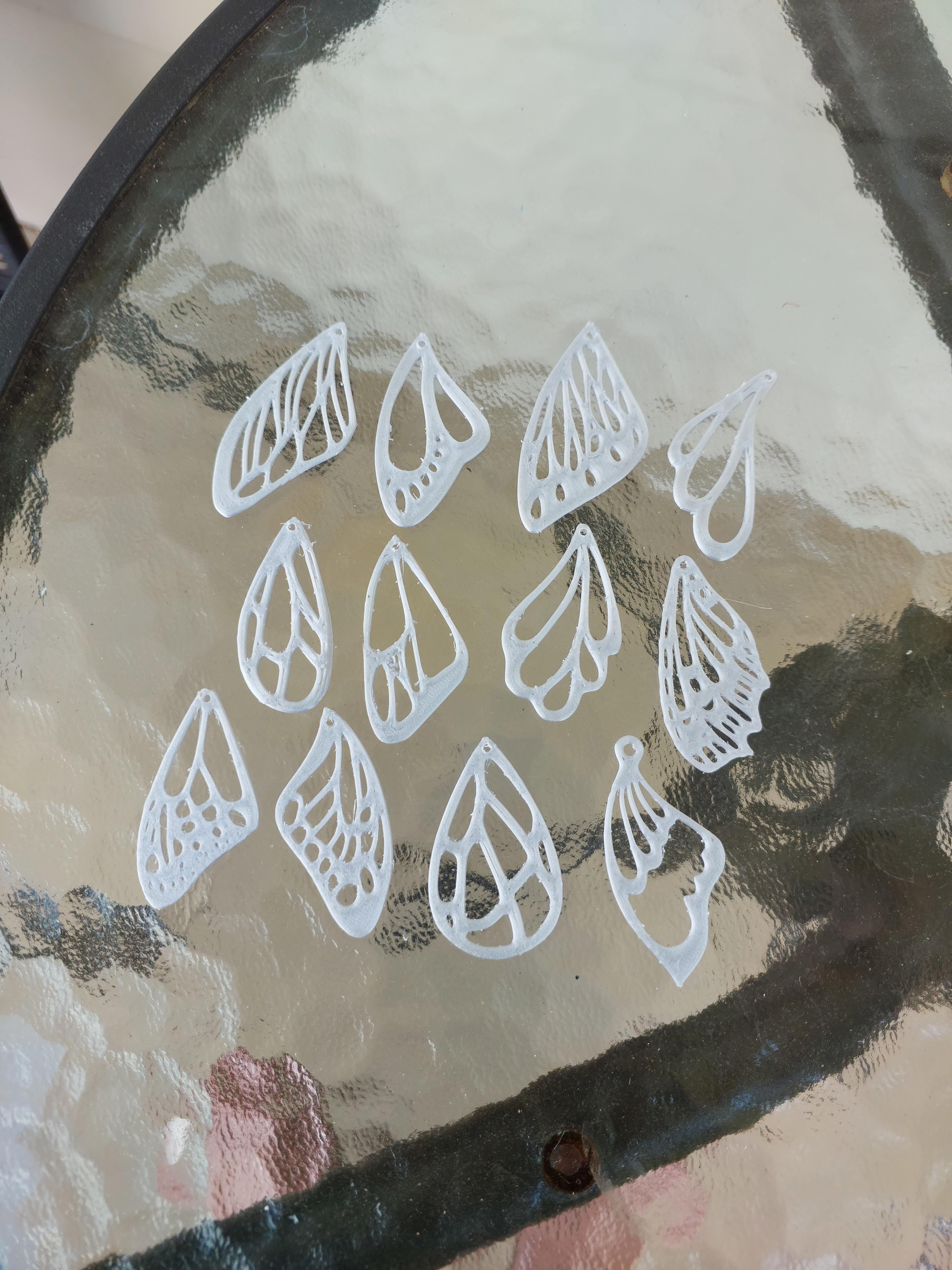 Butterfly Wings Earrings 3d model