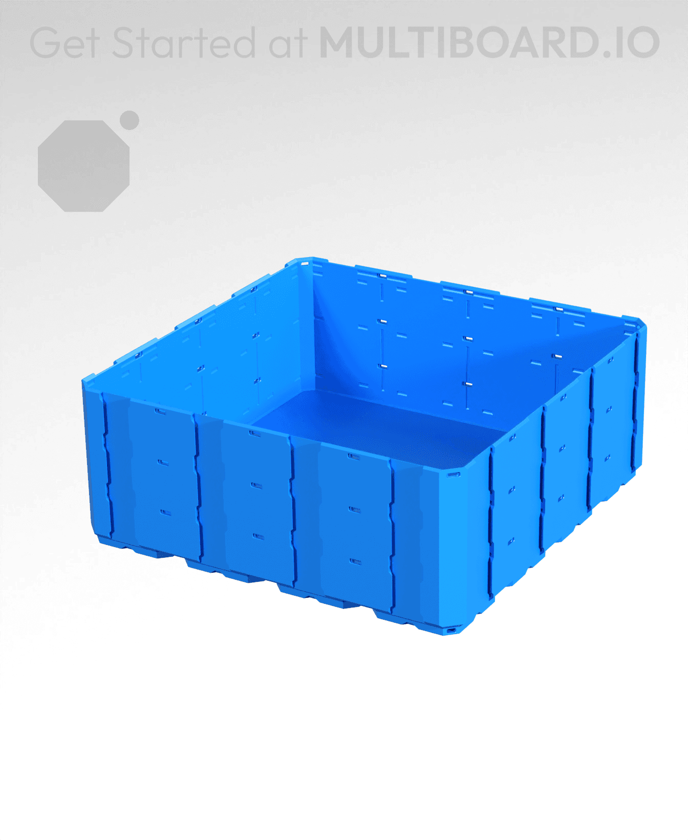 4x4x1.5 - Full Multipoint Rail - Multibin Shell 3d model