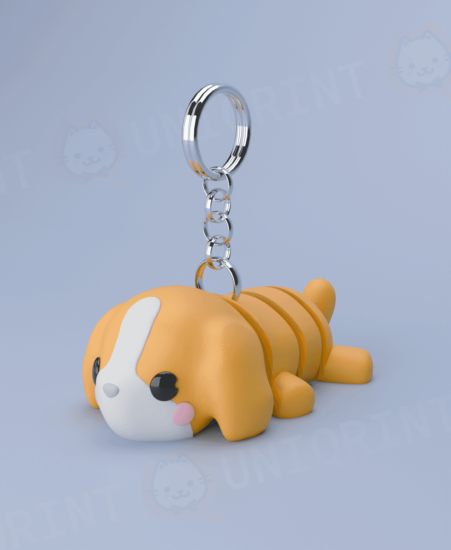 Flexi Dog Keychain (Limited Time Free) 3d model
