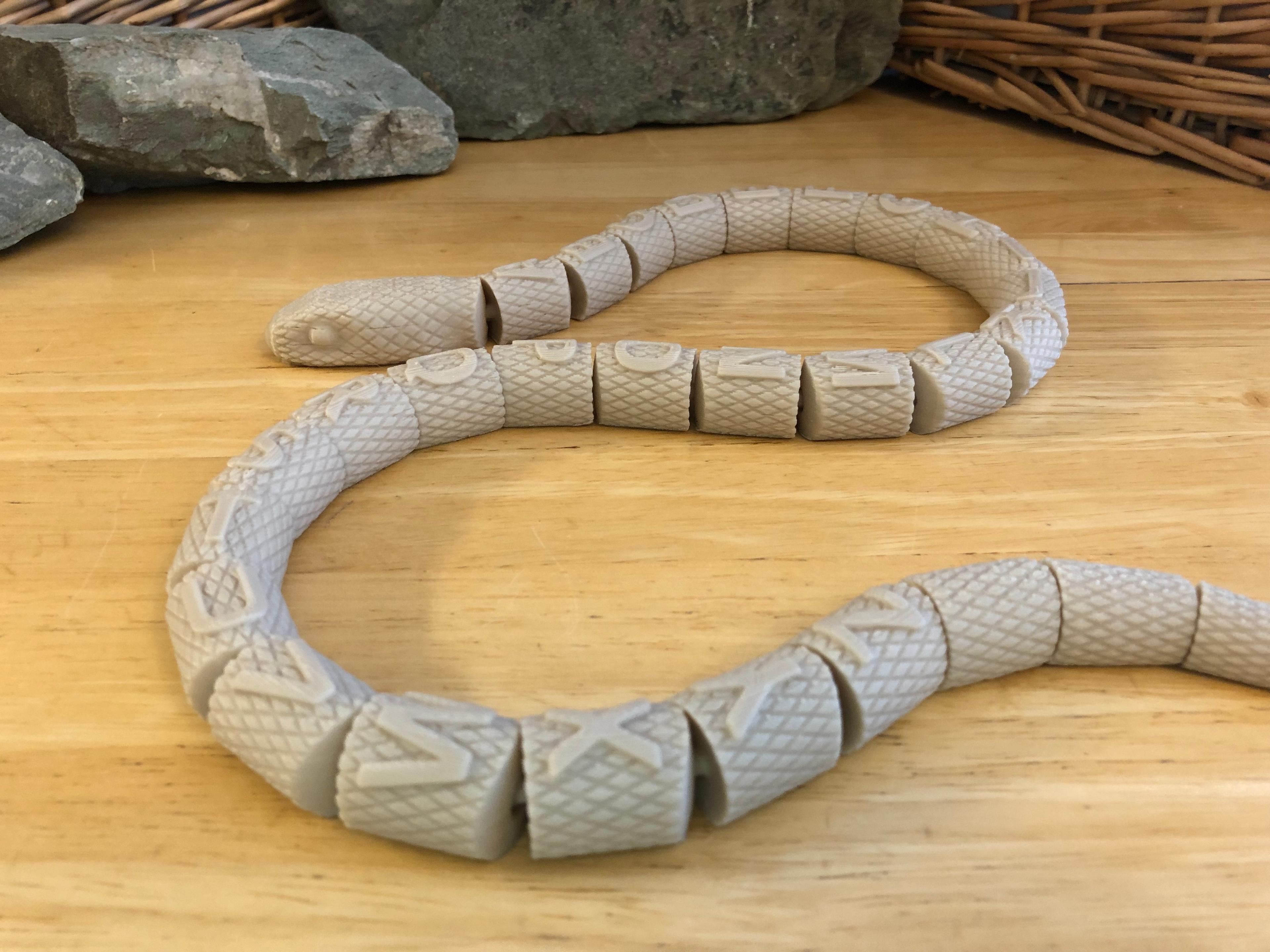 Custom Snake Letter Segments - 3D model by DaveMakesStuff on Thangs